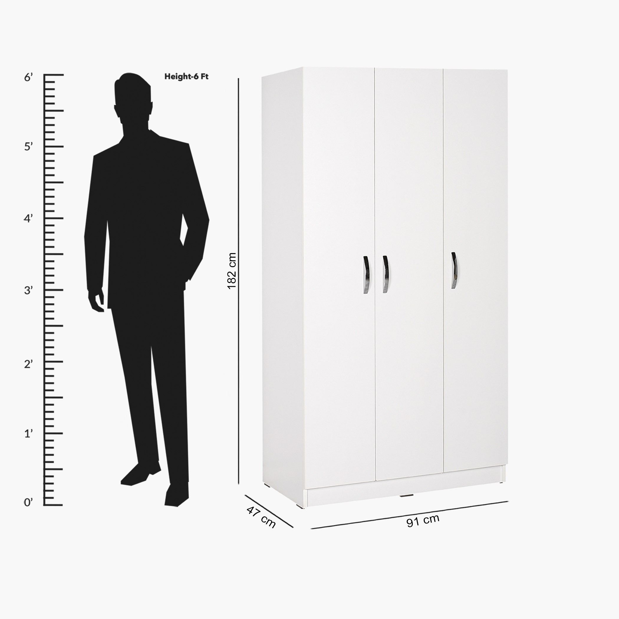خزانة ملابس 3 أبواب - هيلينا من موڤو-hbxfurniture-wardrobes-image-5
