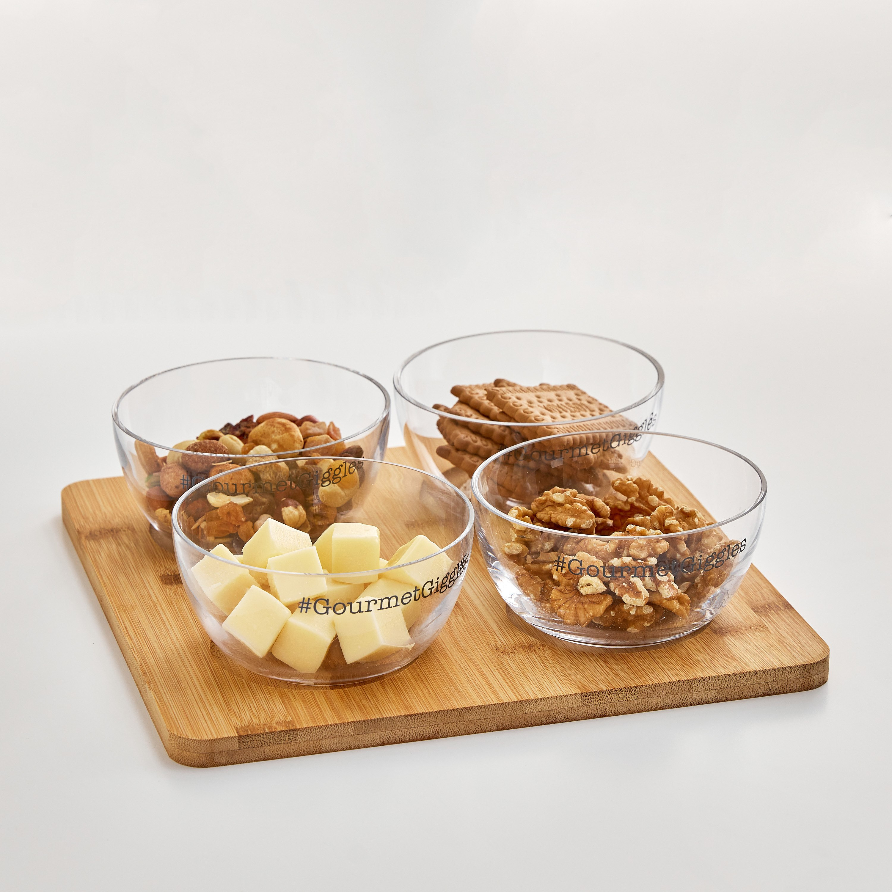 طقم مقبلات 4 أجزاء مع حامل خيزران من أوربان- 24 سم-hbxdecorandfurnishings-tabletop-serveware-image-1