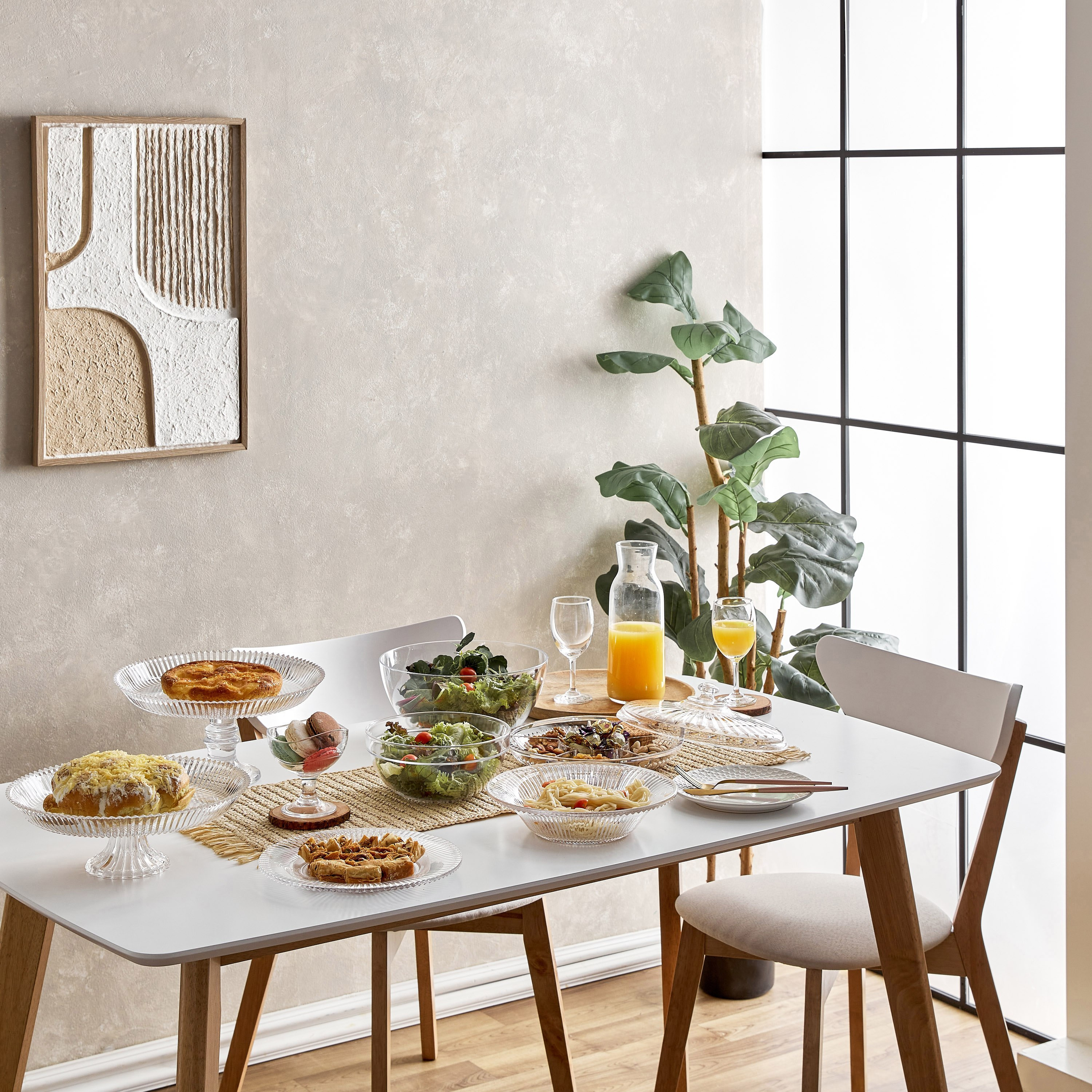 صحن مقسّم أكريليك من كريستا - 26 سم-hbxdecorandfurnishings-tabletop-serveware-image-5