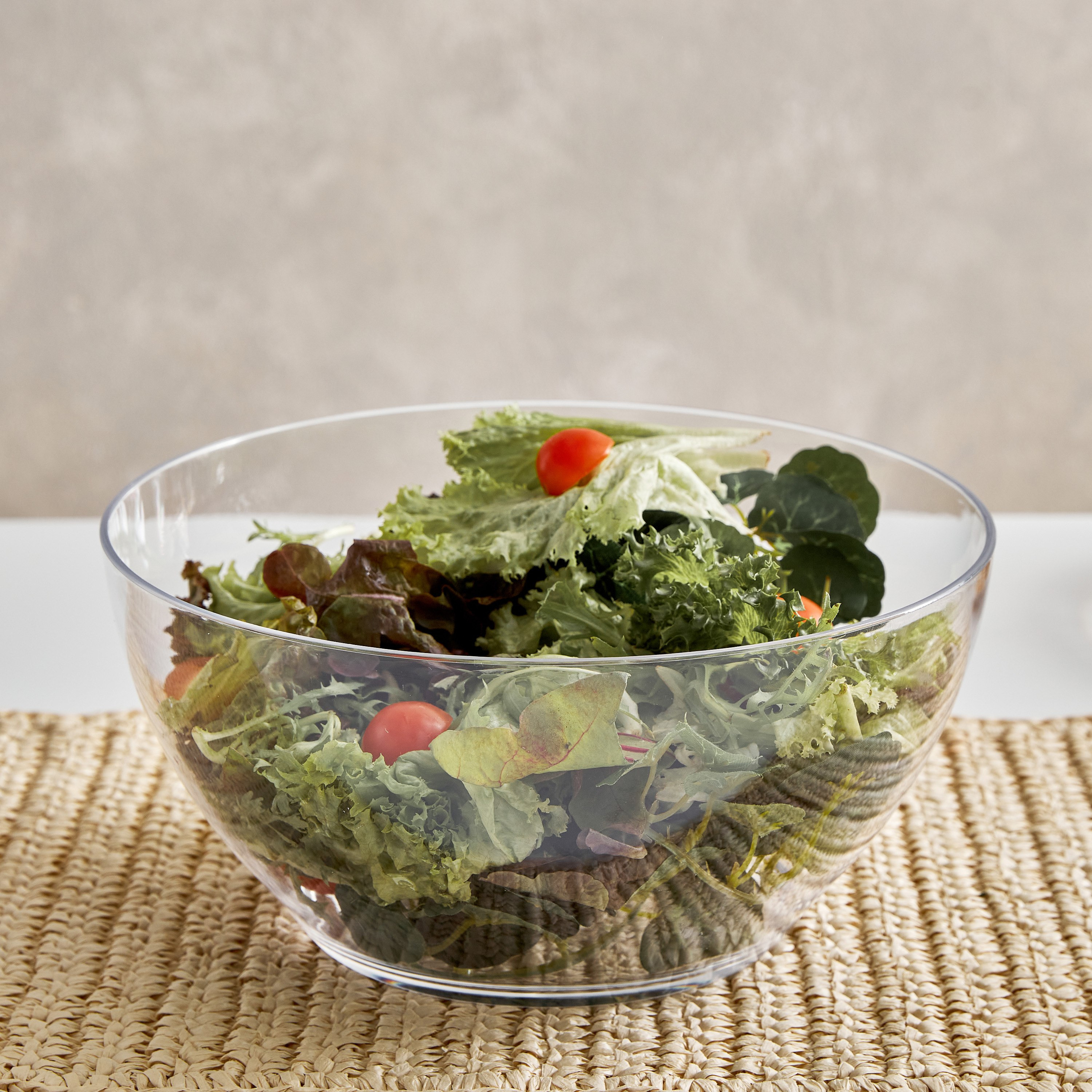 صحن سلطة أكريليك من كريستا - 26 سم-hbxdecorandfurnishings-tabletop-serveware-image-1