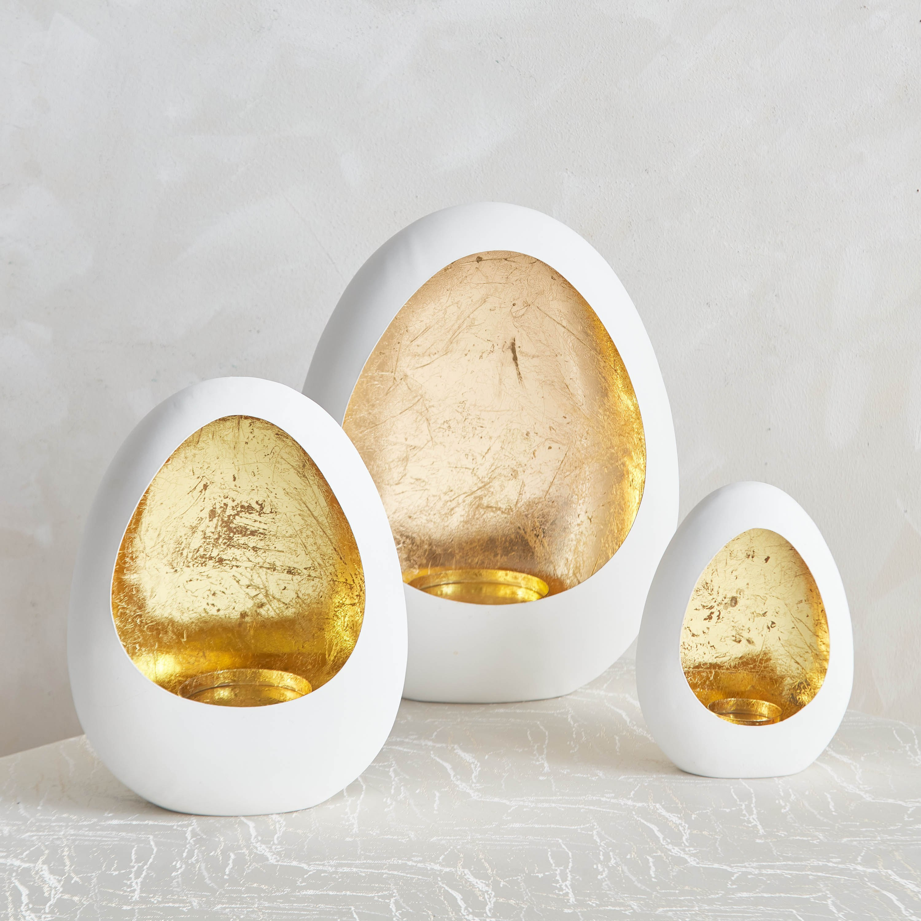 طقم حوامل شموع صغيرة لتزيين الحائط 3 قطع معدن من بلش-hbxlivingroom-decorandaccessories-candleholders-image-2