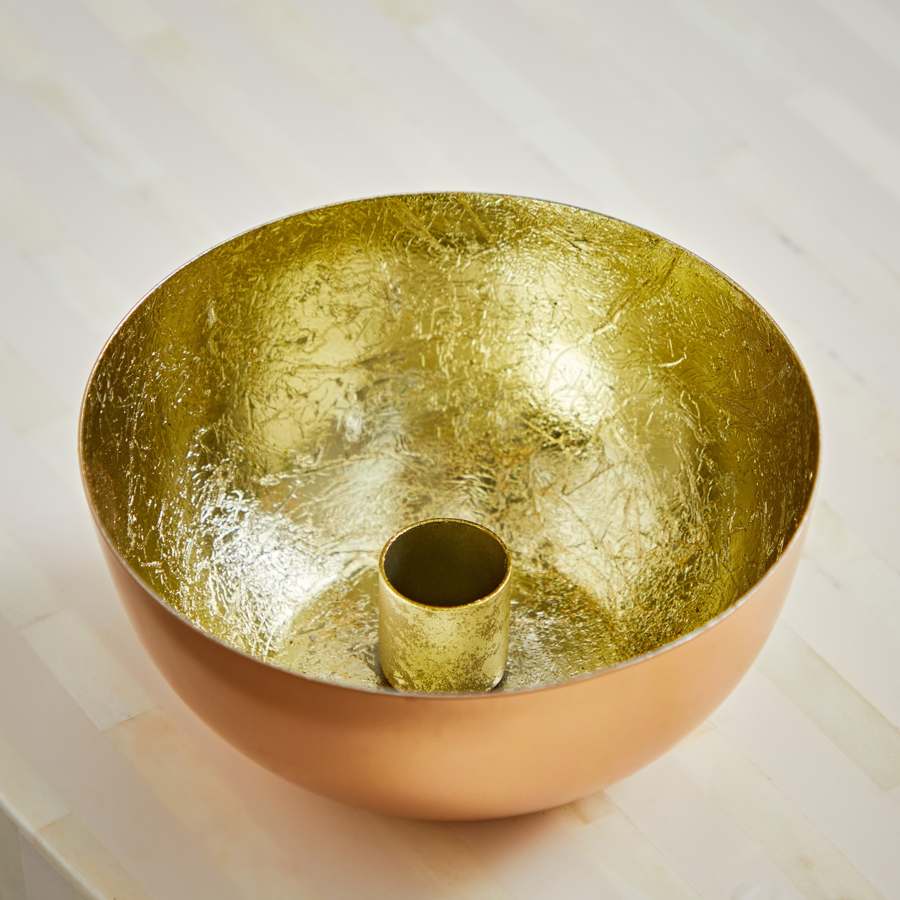 حامل شموع معدن من بلش - 13x13x6.5 سم-hbxlivingroom-decorandaccessories-candleholders-image-3