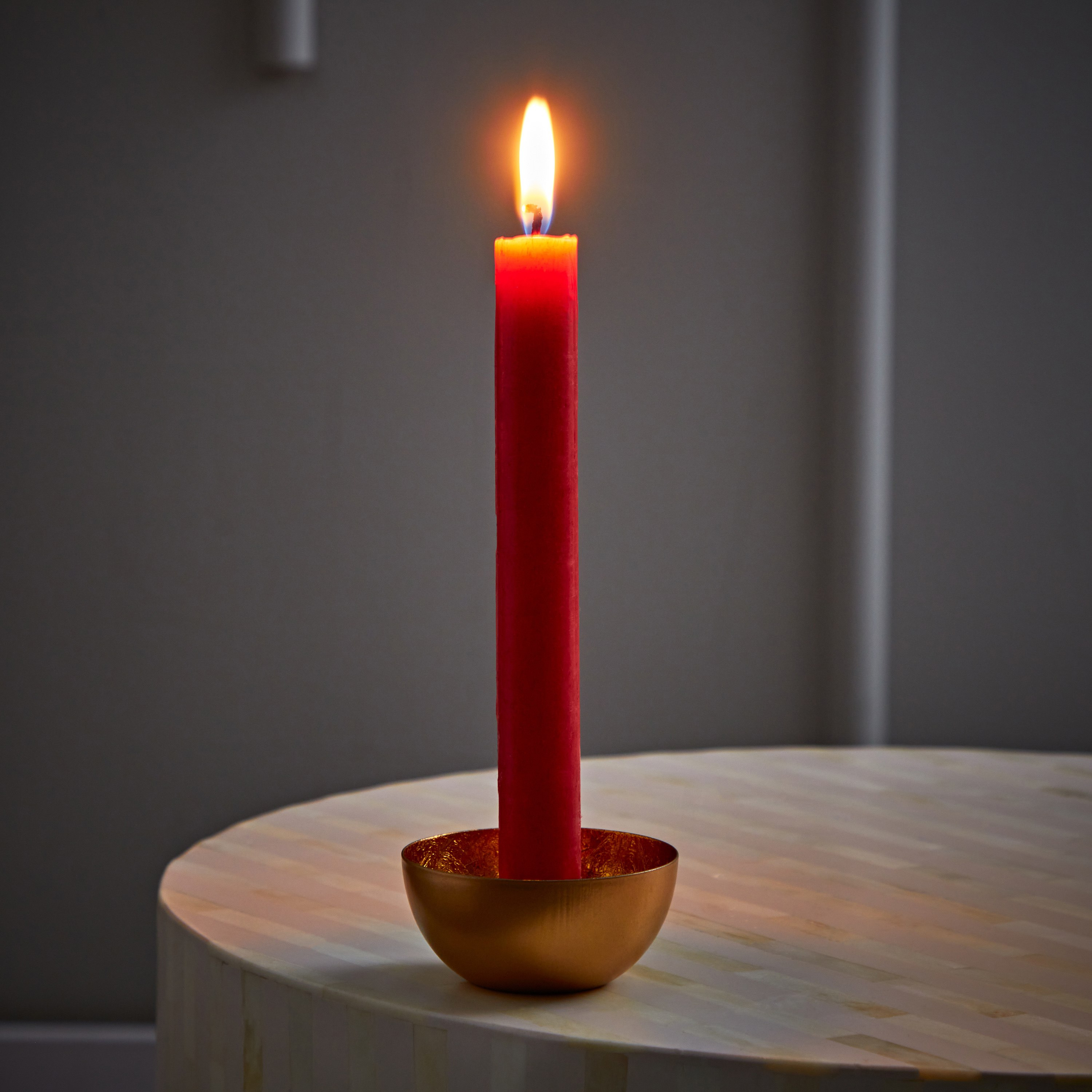 حامل شموع معدن من بلش - 7.5x7.5x3.5 سم-hbxlivingroom-decorandaccessories-candleholders-image-1
