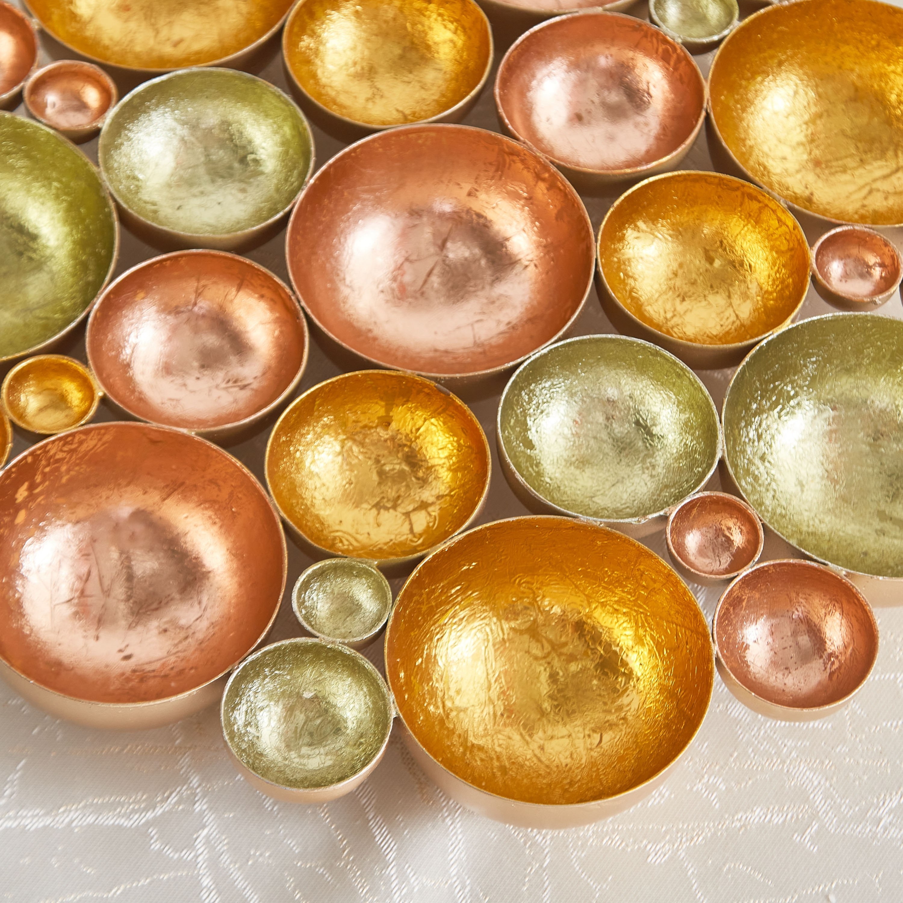 حامل شموع صغيرة معدني للطاولة بتصميم زهرة من زوها - 30x30x4 سم-hbxlivingroom-decorandaccessories-candleholders-image-4