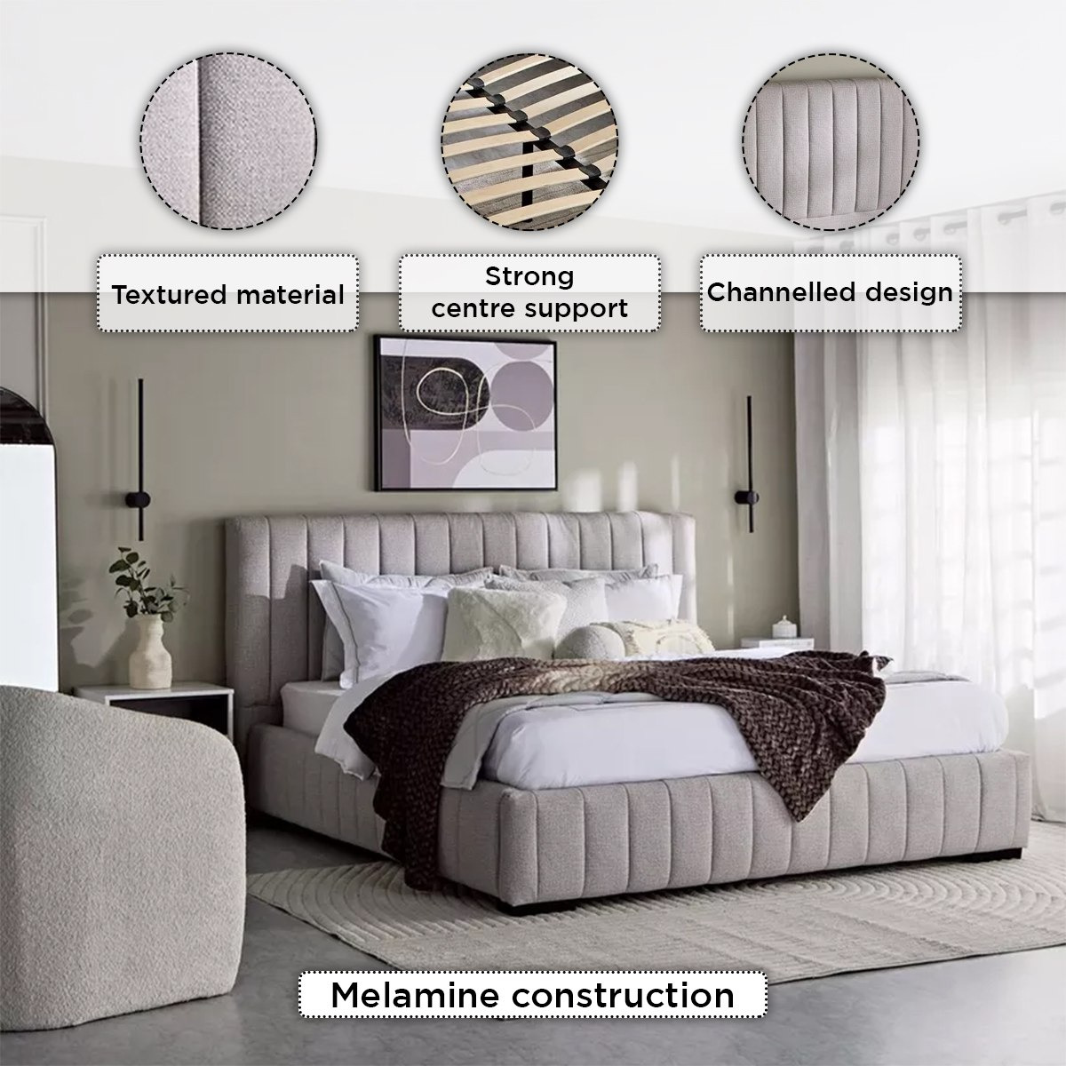 Luxembourg Urbania Upholstered King Bed - 180x200 cm-PROMO_HB_UAE_HBX10_250526-image-4