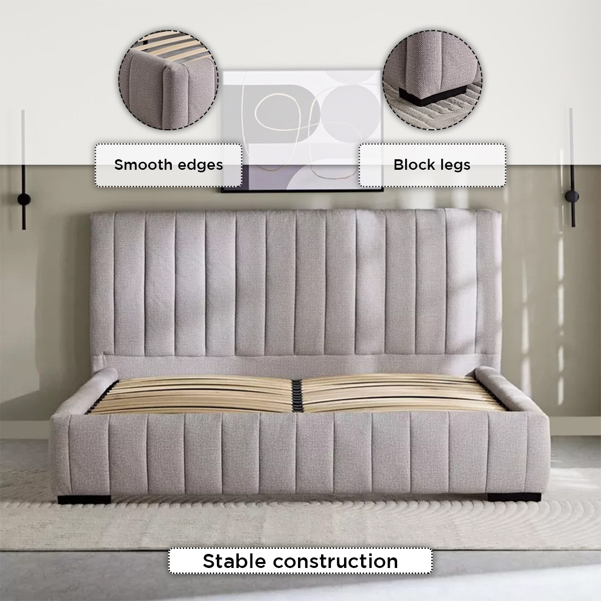 Luxembourg Urbania Upholstered King Bed - 180x200 cm-PROMO_HB_UAE_HBX10_250526-image-5