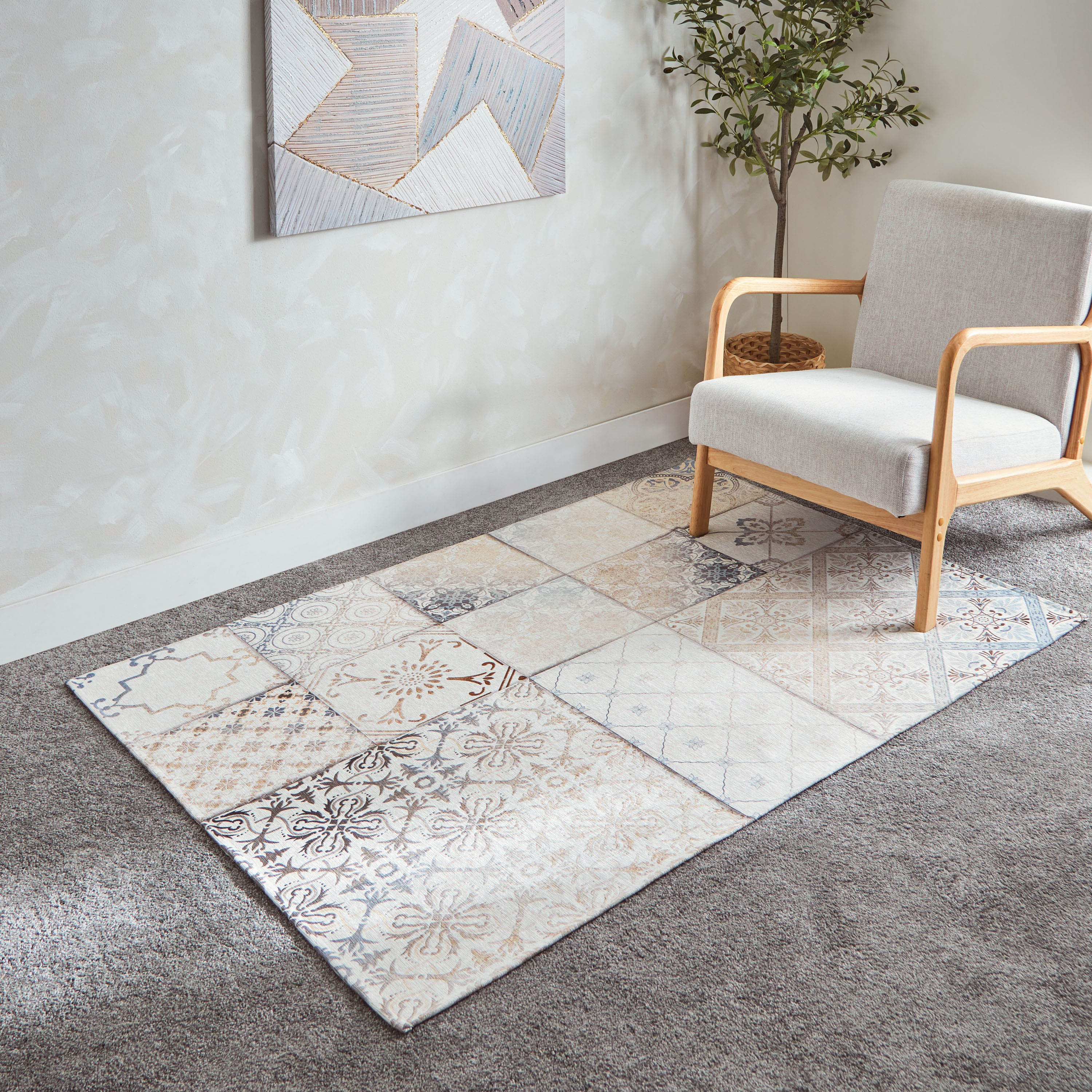 سجادة دوري قطن ديزي من شين - 110x160 سم - سيفاش-hbxdecorandfurnishings-floorcoverings-rugs-image-1