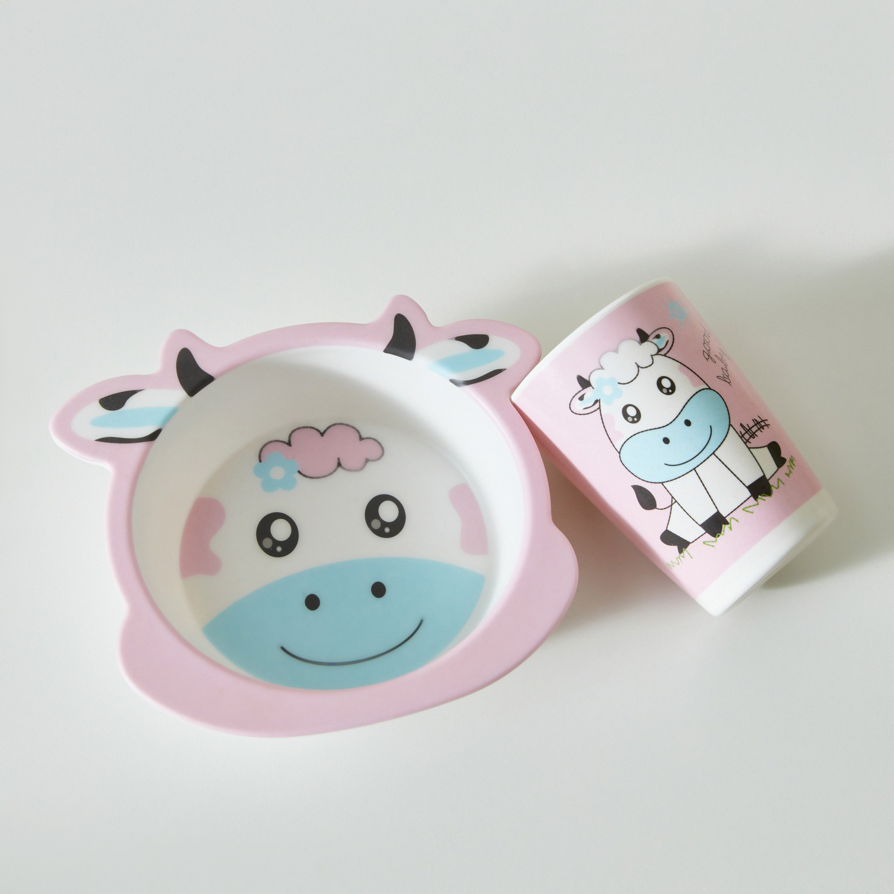 طقم عشاء خيزران 5 قطع بقرة من بلاي لاند- 19x27x10 سم-hbxhomeware-hbxkidsandyouth-image-3