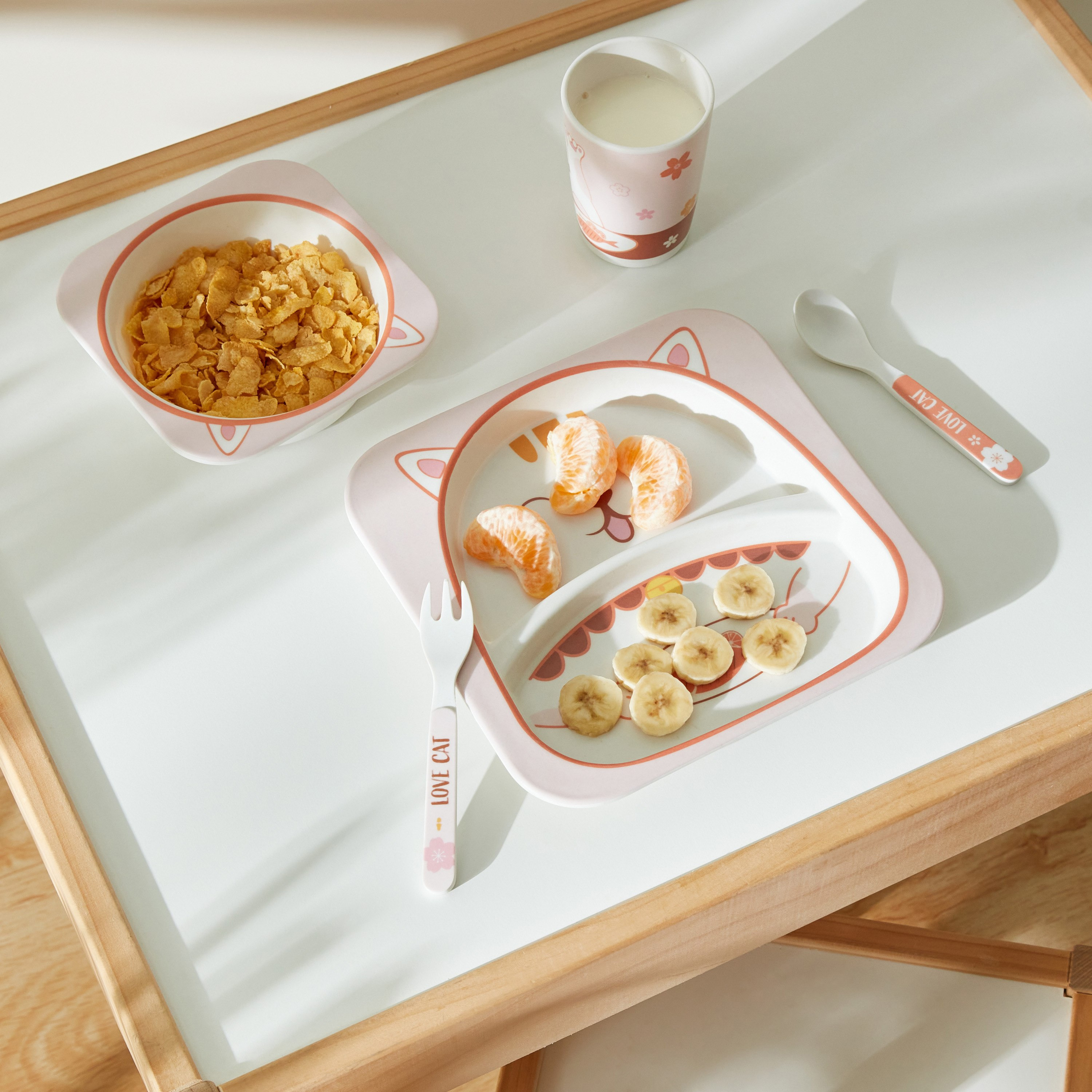 طقم عشاء خيزران 5 قطع كيتي من فلاترباي - 21.4x21.4x9.5 سم-hbxhomeware-hbxkidsandyouth-image-4