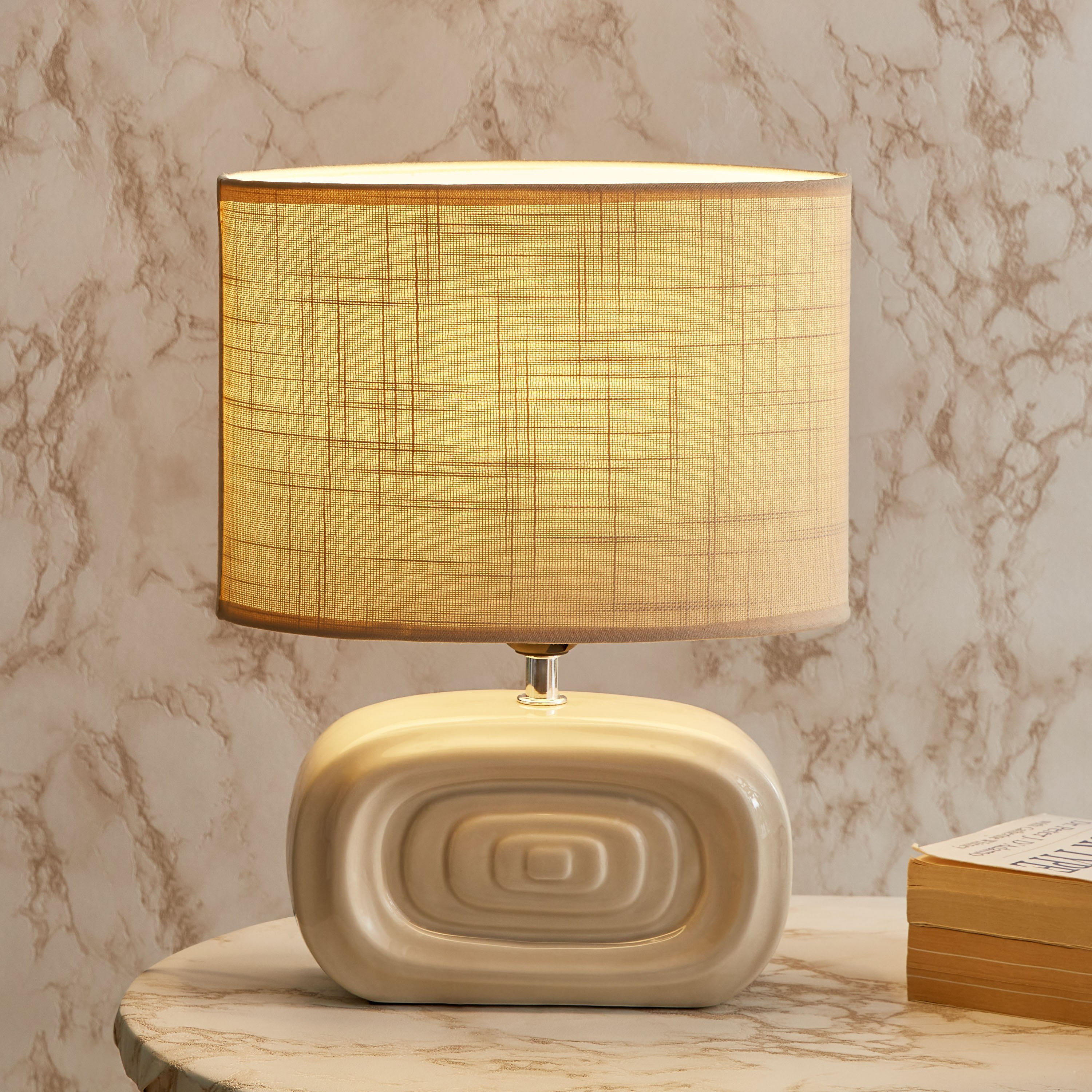 مصباح طاولة سيراميك من أنيا - 25x15x30 سم-hbxlivingroom-lighting-tablelamps-image-2