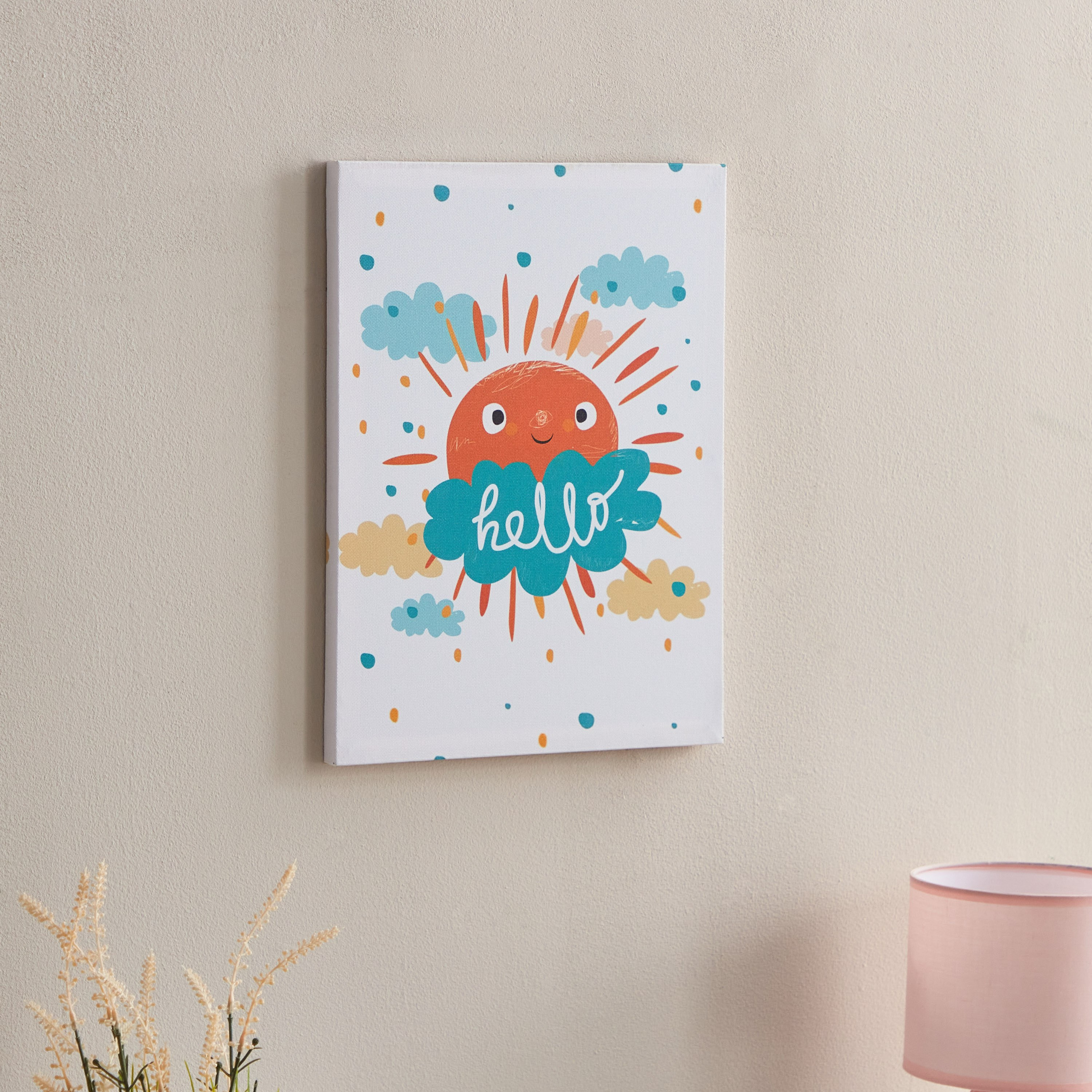 زينة حائط كانفاس فنية من هيرموني - 30x40x1.8 سم-hbxkidsandyouth-walldecor-wallart-image-1