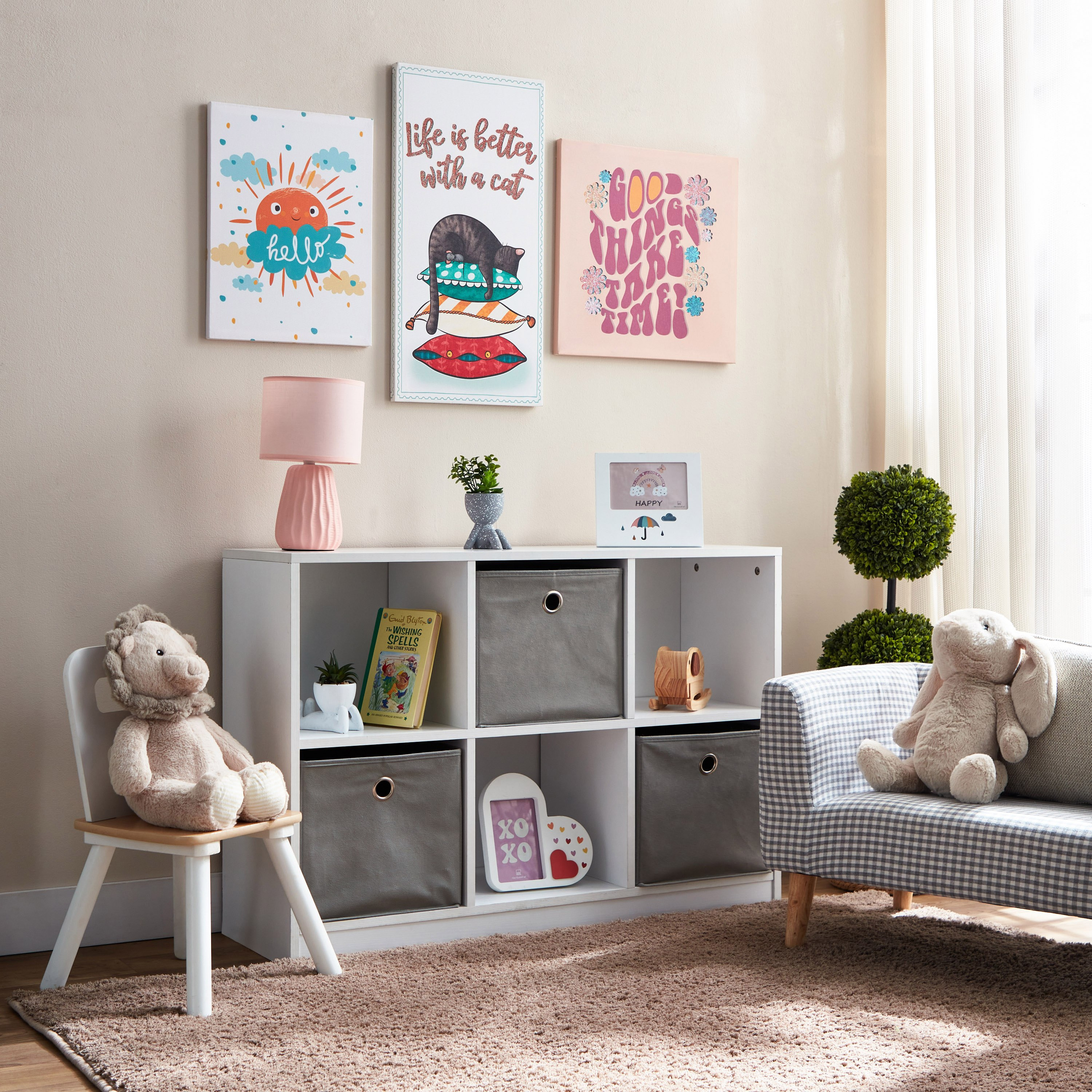 زينة حائط كانفاس فنية من هيرموني - 30x40x1.8 سم-hbxkidsandyouth-walldecor-wallart-image-5