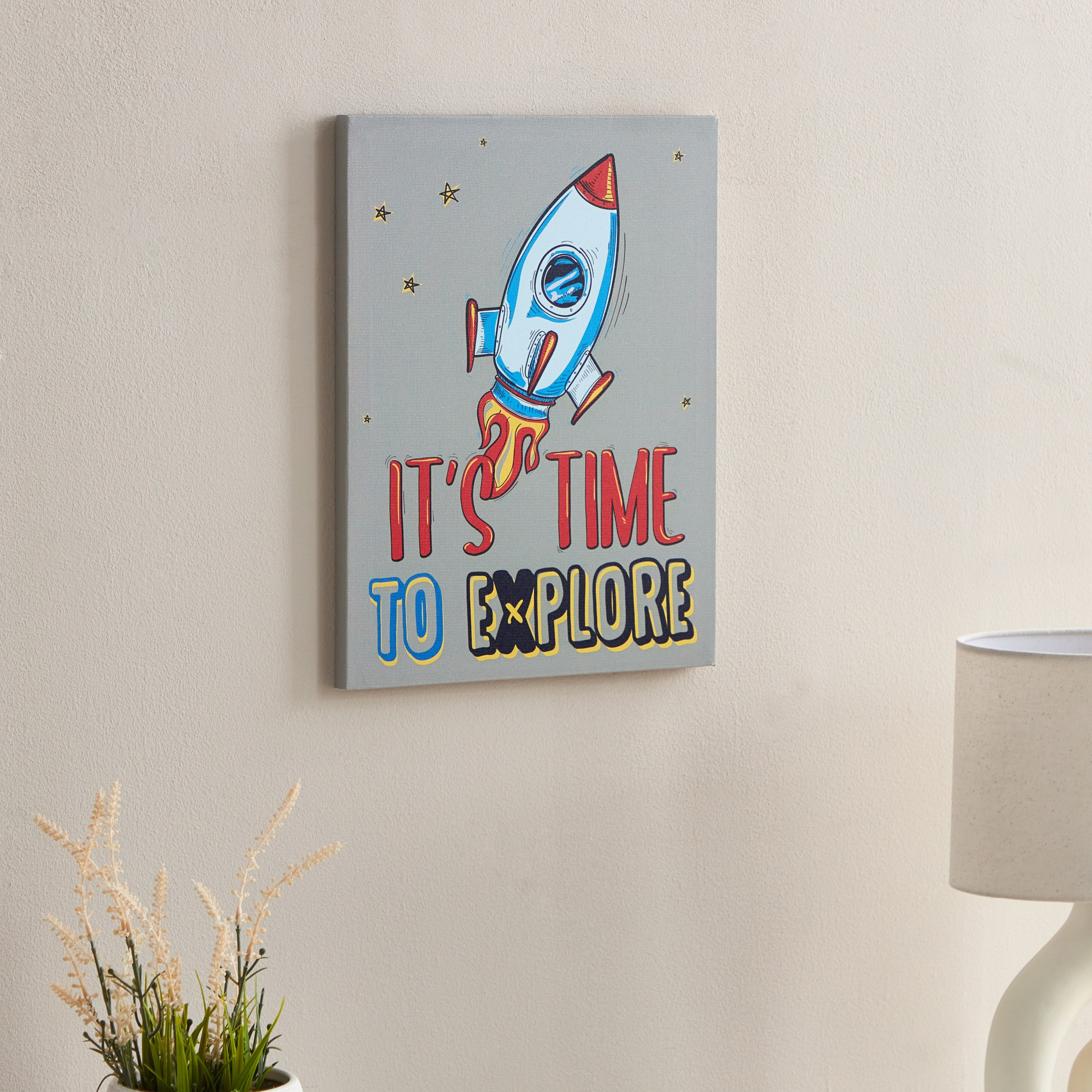Harry Artistry Time to Explore Canvas Wall Art - 30x40x1.8 cm-hbxkidsandyouth-walldecor-wallart-image-1