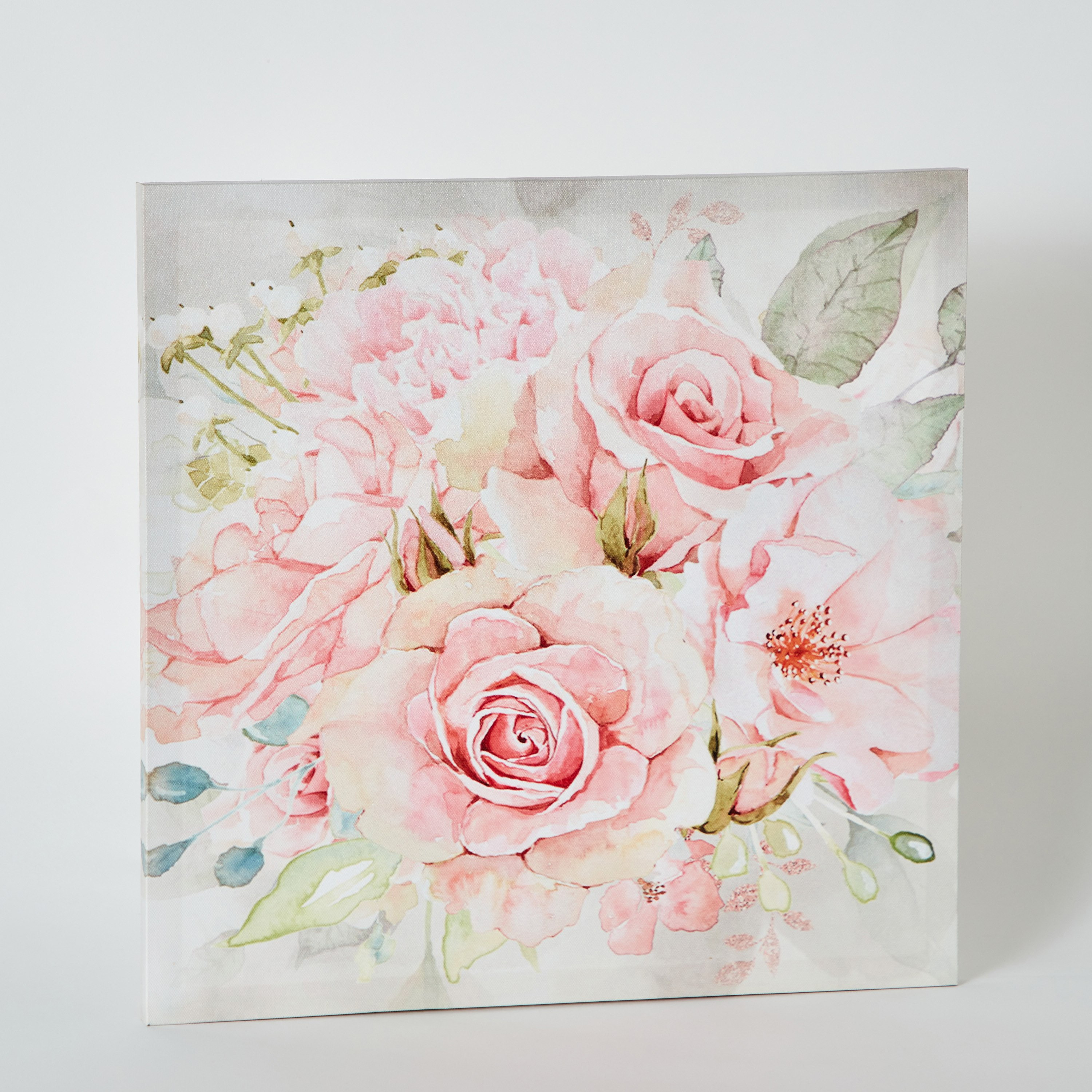 Elmer Canvas Flowers Printed Framed Picture - 40x40x1.8 cm-hbxhomeware-hbxdecorandfurnishings-image-6