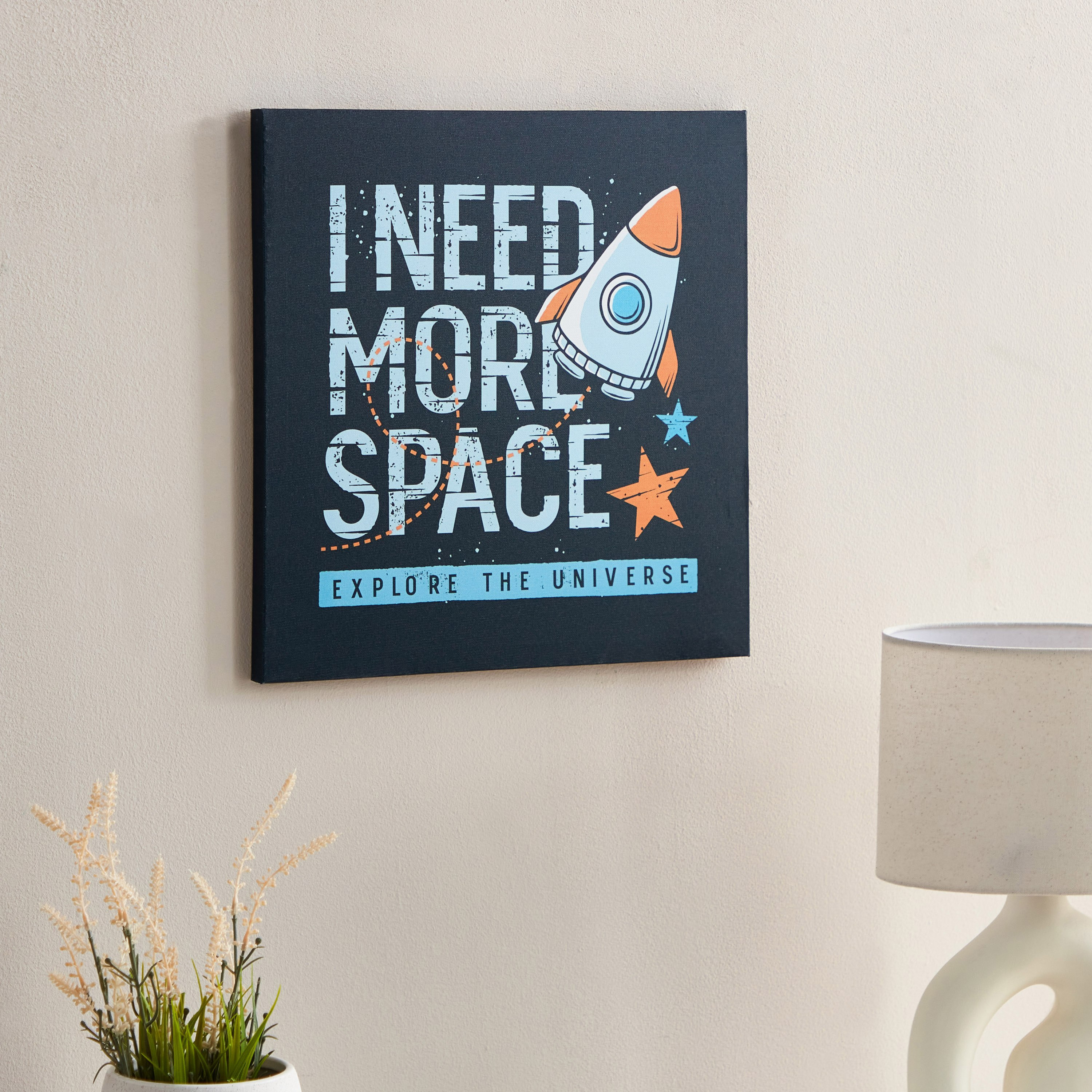 Harry Artistry Need More Space Canvas Wall Art - 40x40x1.8 cm-hbxkidsandyouth-walldecor-wallart-image-1