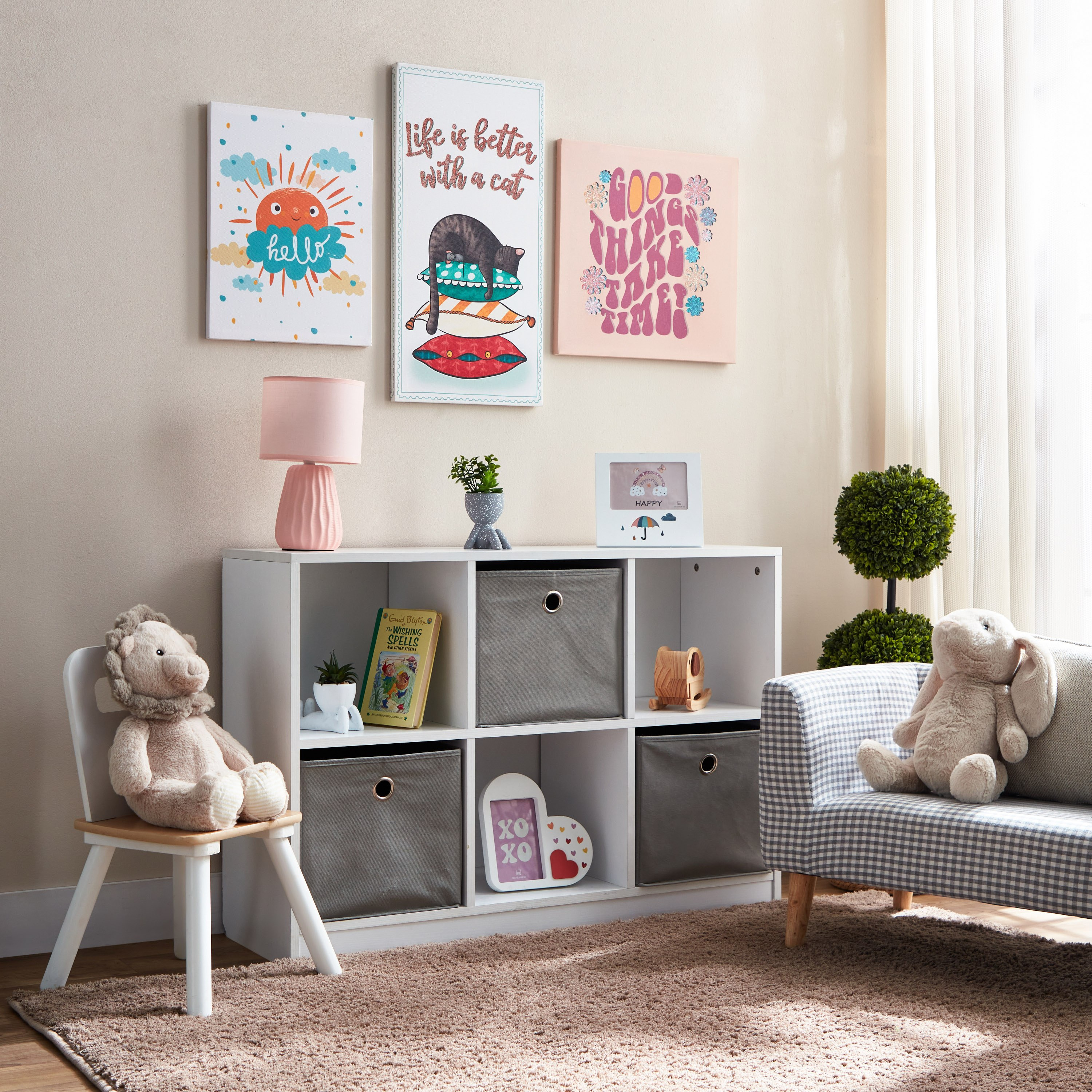 زينة حائط كانفاس أرتيستري جود ثينجز من هيرميون - 40x40x1.8 سم-hbxkidsandyouth-walldecor-wallart-image-5