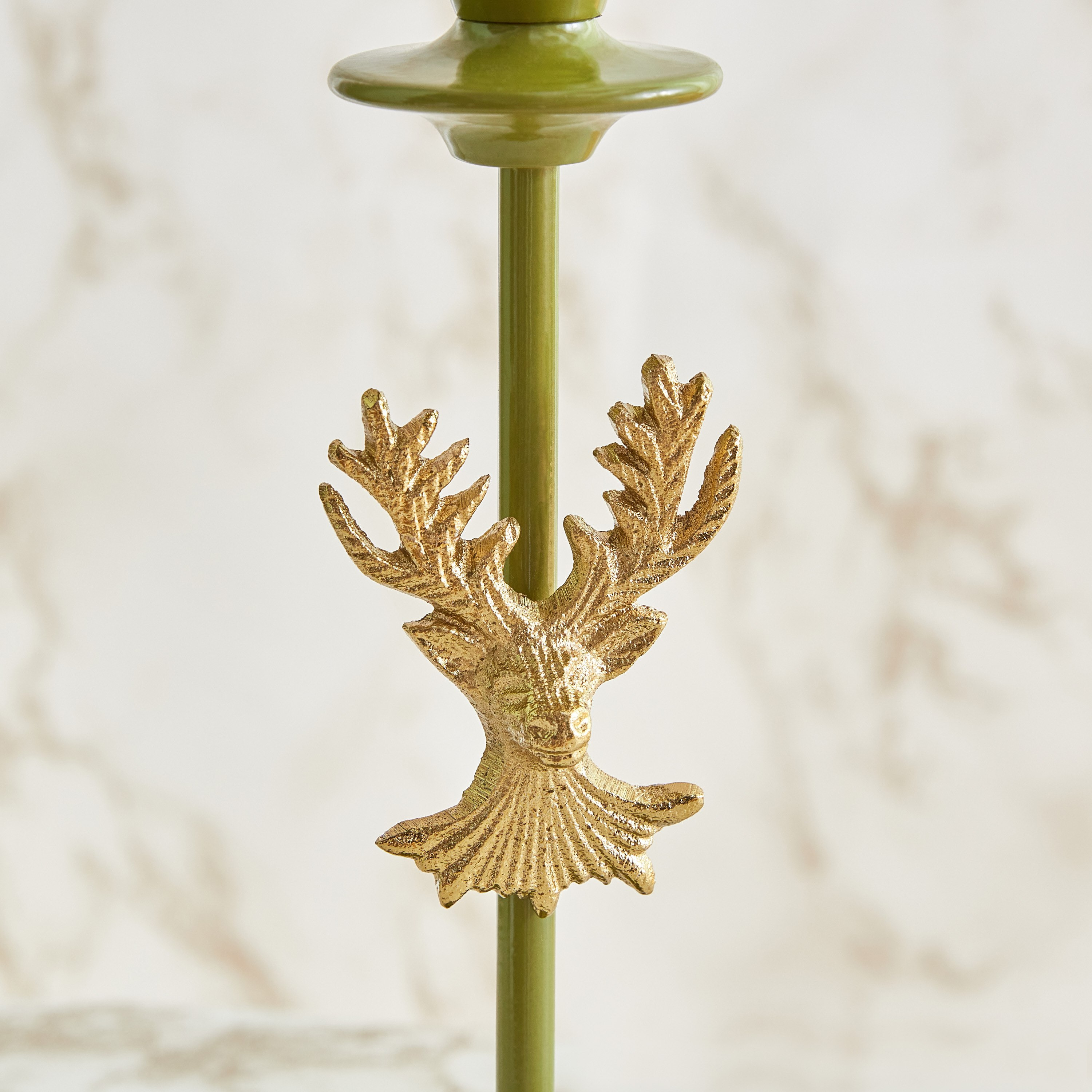 حامل شموع معدن برأس رنّة ألومنيوم من توفا - 9x9x25 سم-hbxlivingroom-decorandaccessories-candleholders-image-4