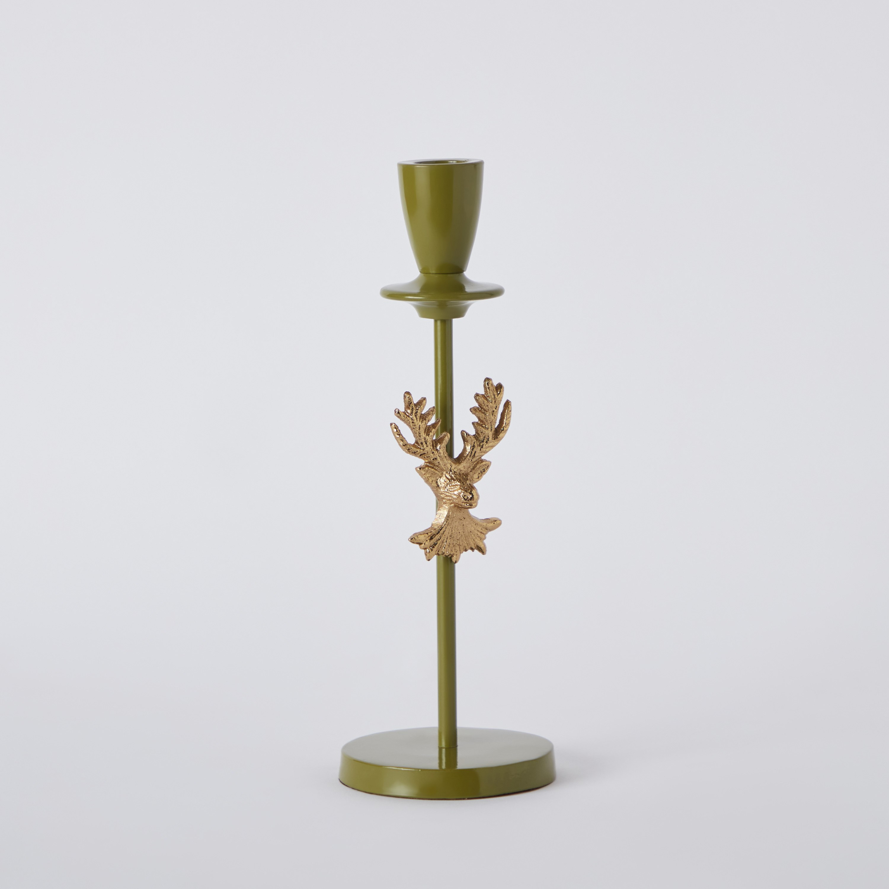 حامل شموع معدن برأس رنّة ألومنيوم من توفا - 9x9x25 سم-hbxlivingroom-decorandaccessories-candleholders-image-6