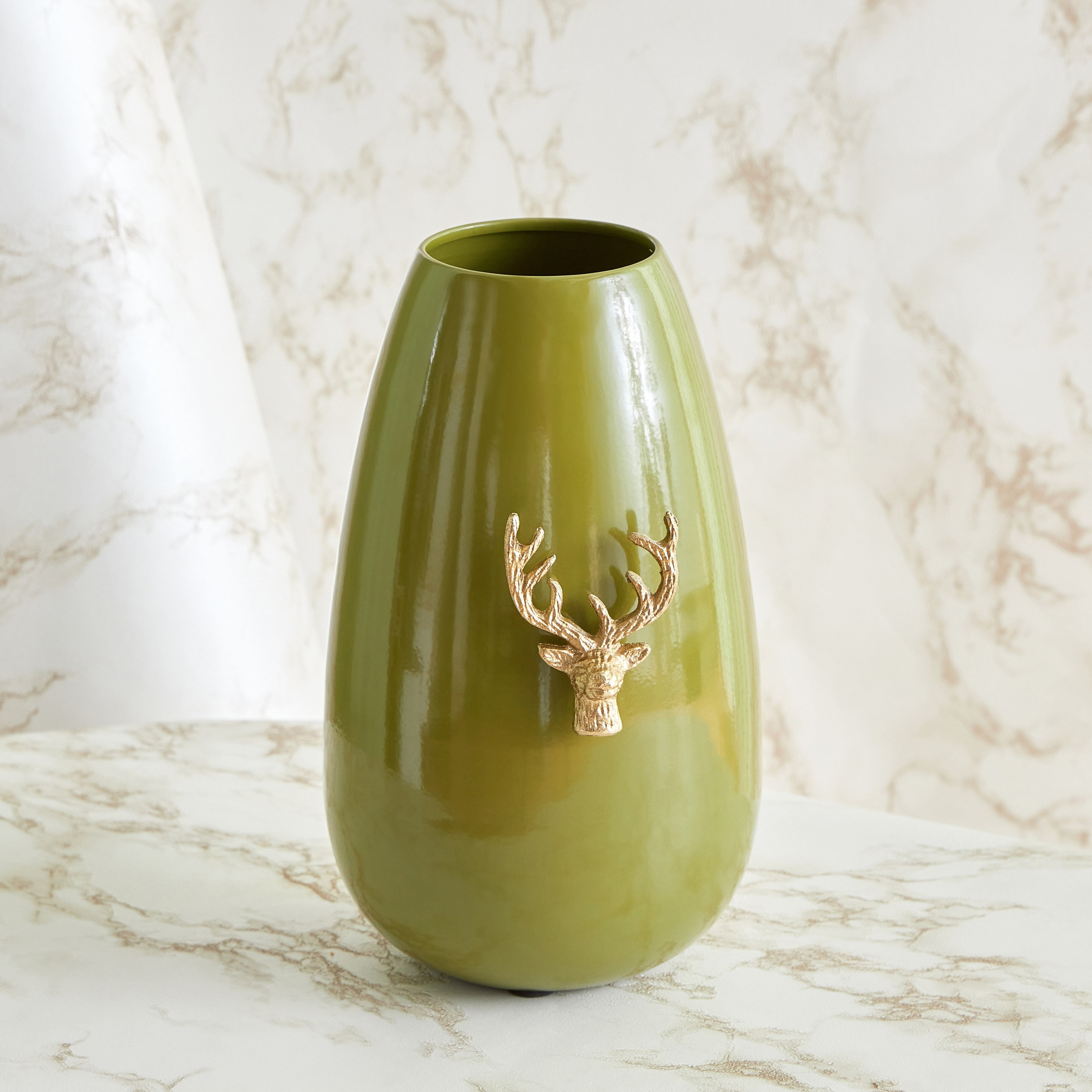 مزهرية معدن برأس رنّة ألومنيوم من توفا - 14.5x14.5x25 سم-PROMO_HB_SA_ALRHAJI_09092026-image-2