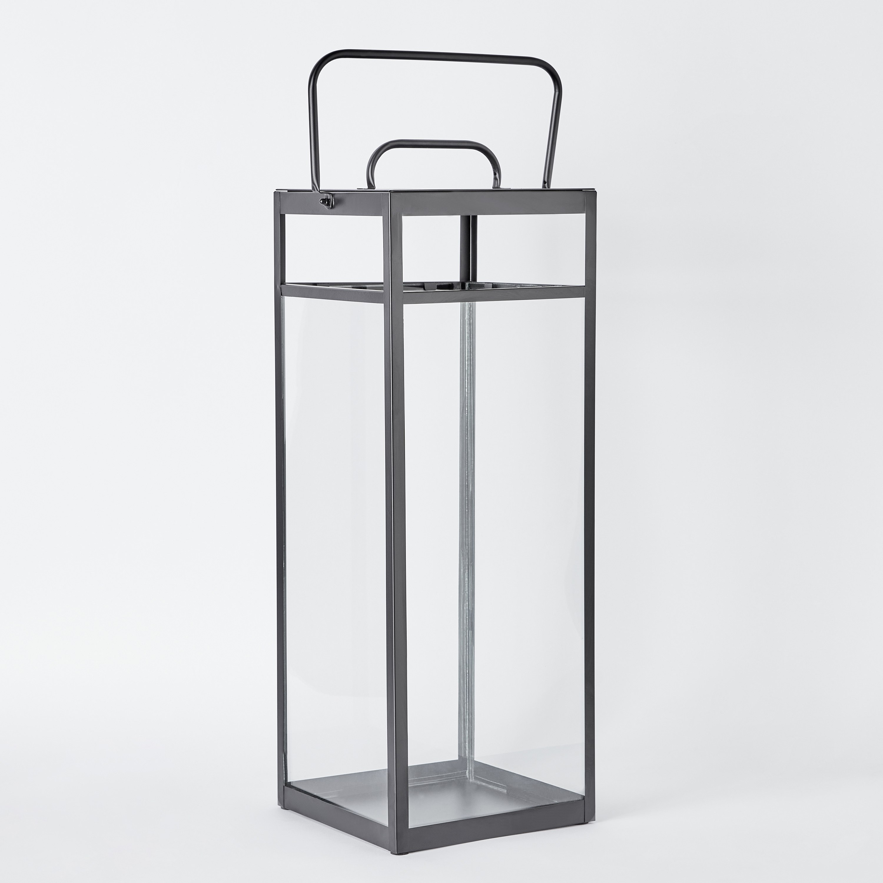 فانوس عصري معدن مع زجاج من توفا - 30x25x73.5 سم-hbxdecorandfurnishings-homeaccessories-lanterns-image-7