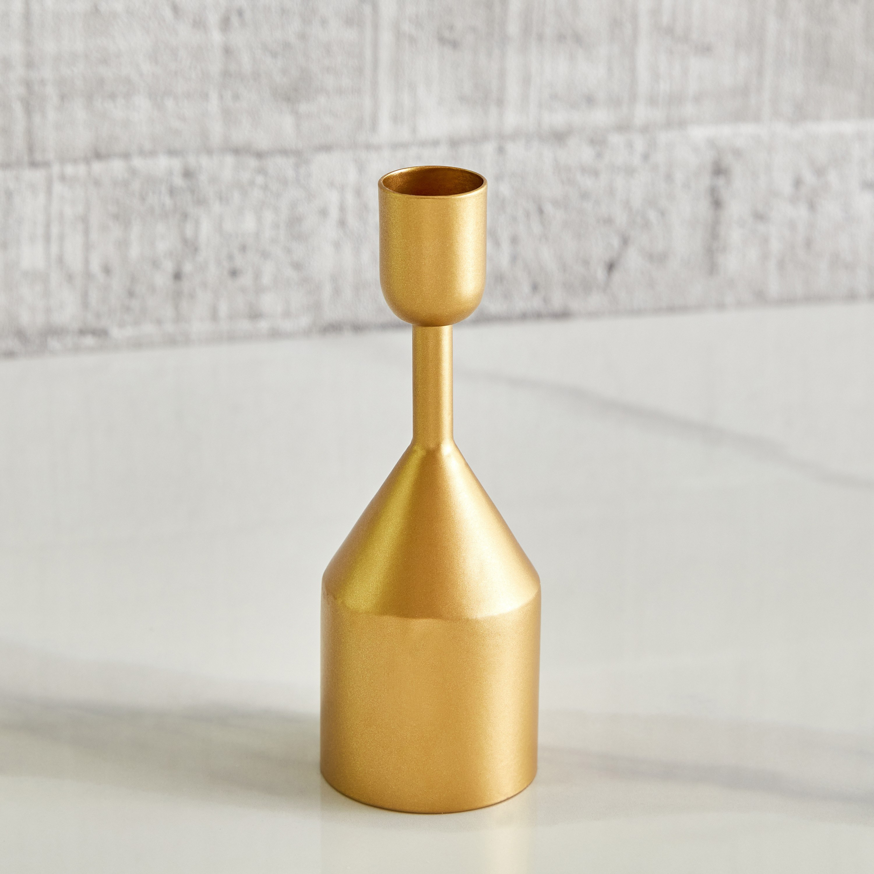حامل شموع رفيع معدن من توفا - 5x5x14.5 سم-hbxlivingroom-decorandaccessories-candleholders-image-2