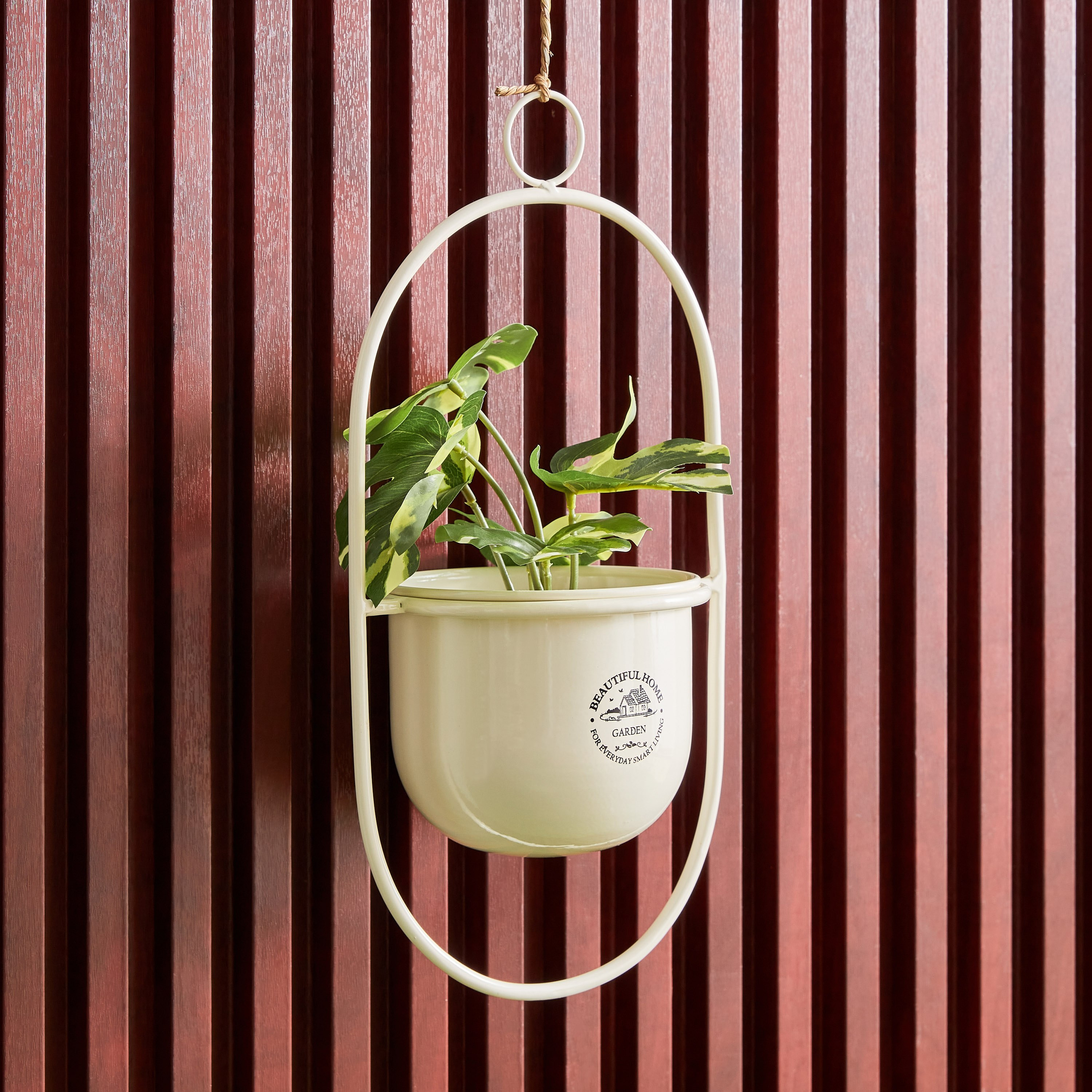 Tova Metal Hanging Planter - 20.5x15x40 cm-hbxhomeware-hbxdecorandfurnishings-image-1