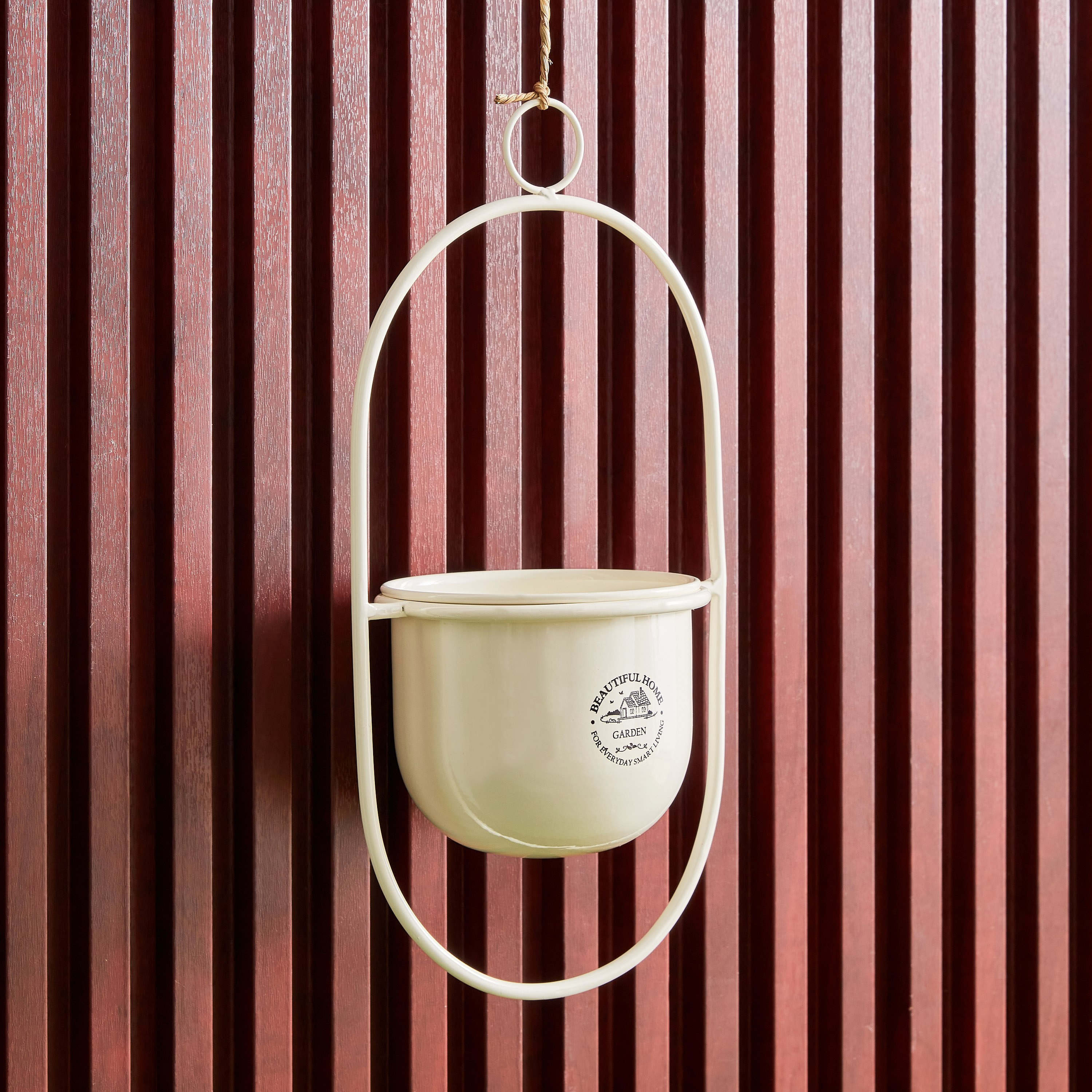 Tova Metal Hanging Planter - 20.5x15x40 cm-hbxhomeware-hbxdecorandfurnishings-image-2