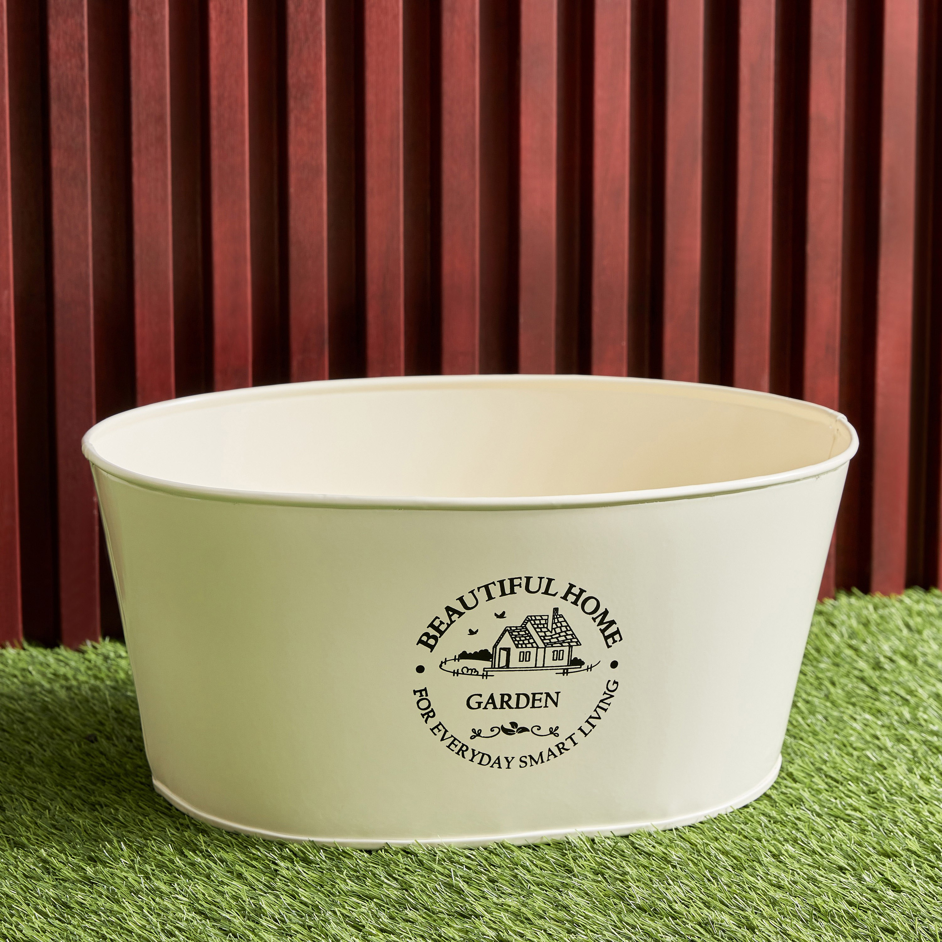 Tova Metal Oval Table Planter - 36x26x16 cm-PROMO_HB_AE_B2G2_011025-image-2