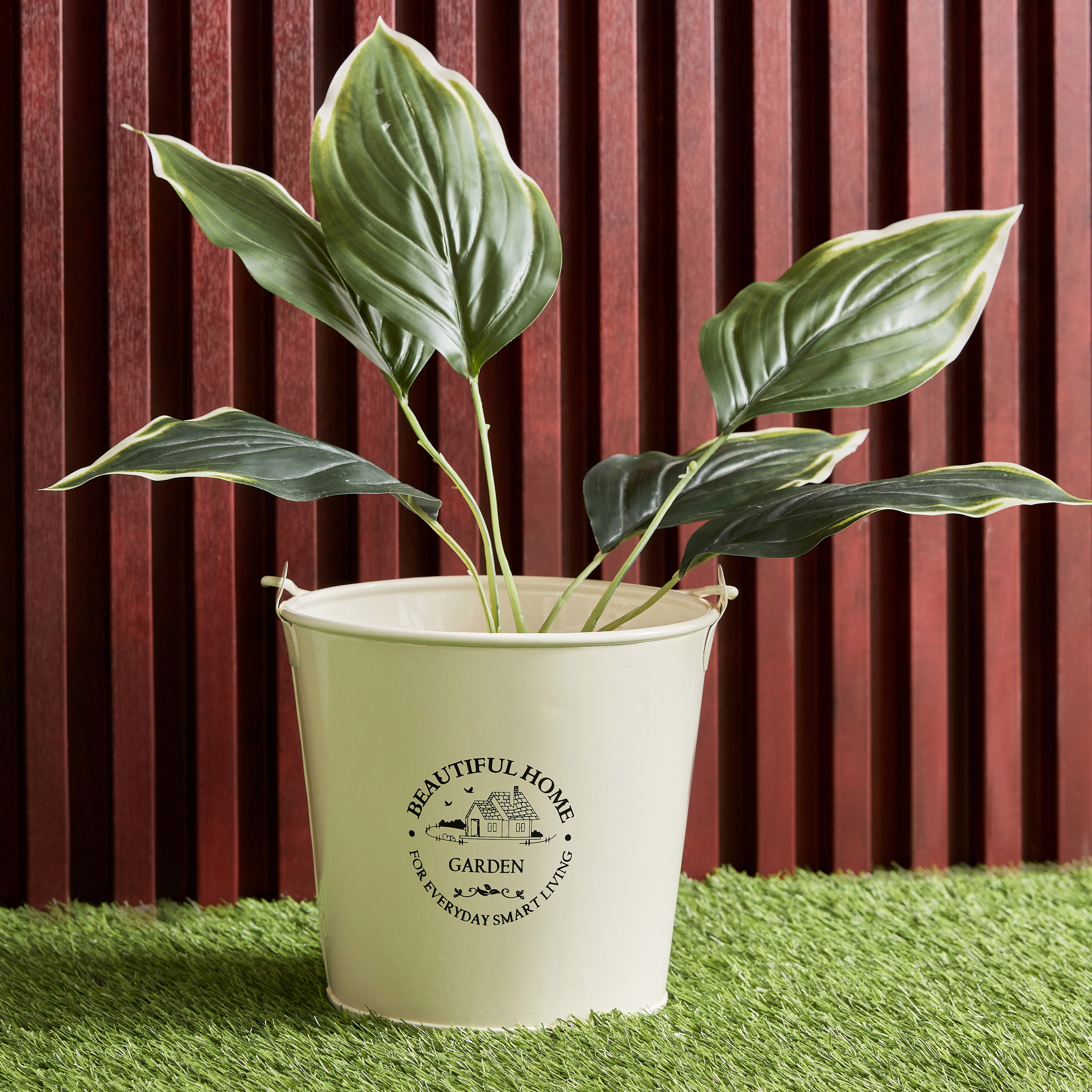 Tova Metal Basket Shape Planter - 20x18.5x18.5 cm-PROMO_HB_AE_B2G2_011025-image-1