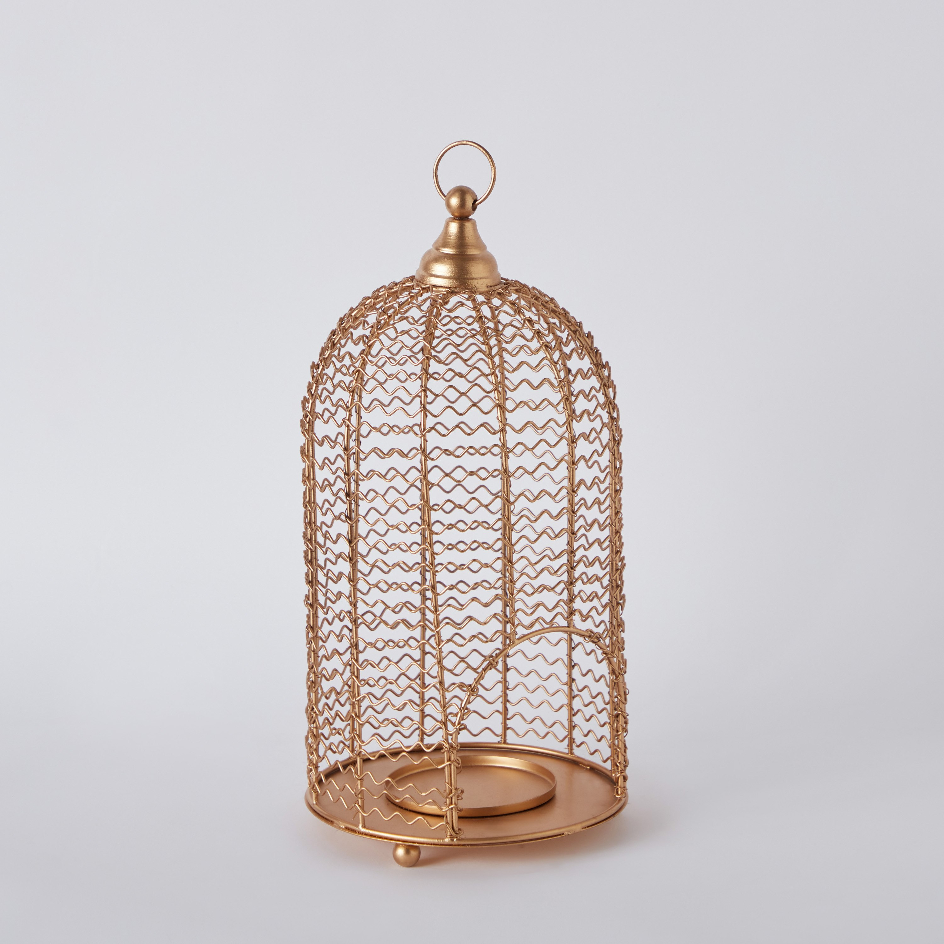 حامل شموع شبكي معدن للديكور من توفا - 19x19x38 سم-hbxdecorandfurnishings-homeaccessories-lanterns-image-6