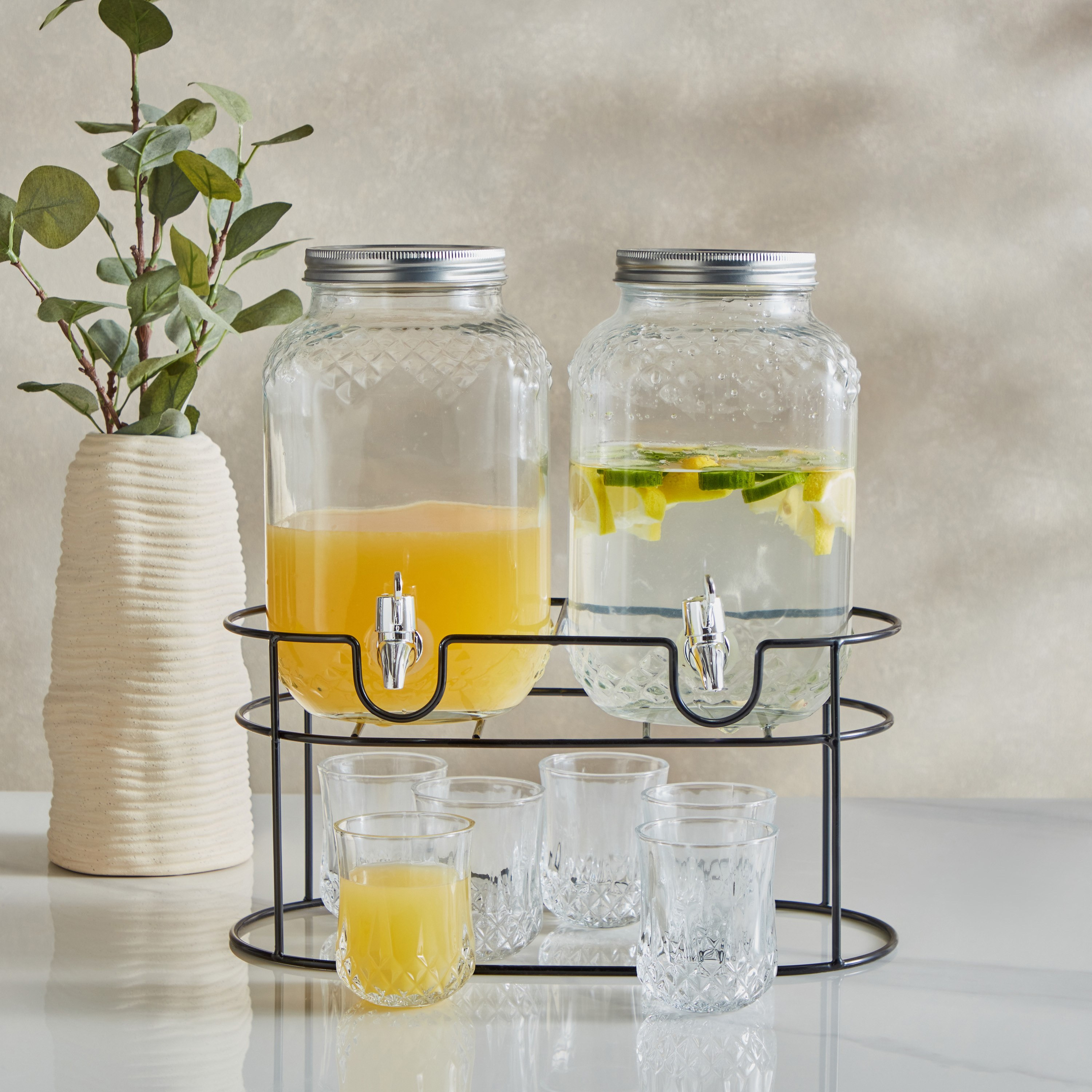 Coolers 9-Piece Glass Dispenser Set-hbxhomeware-hbxkitchen-image-7