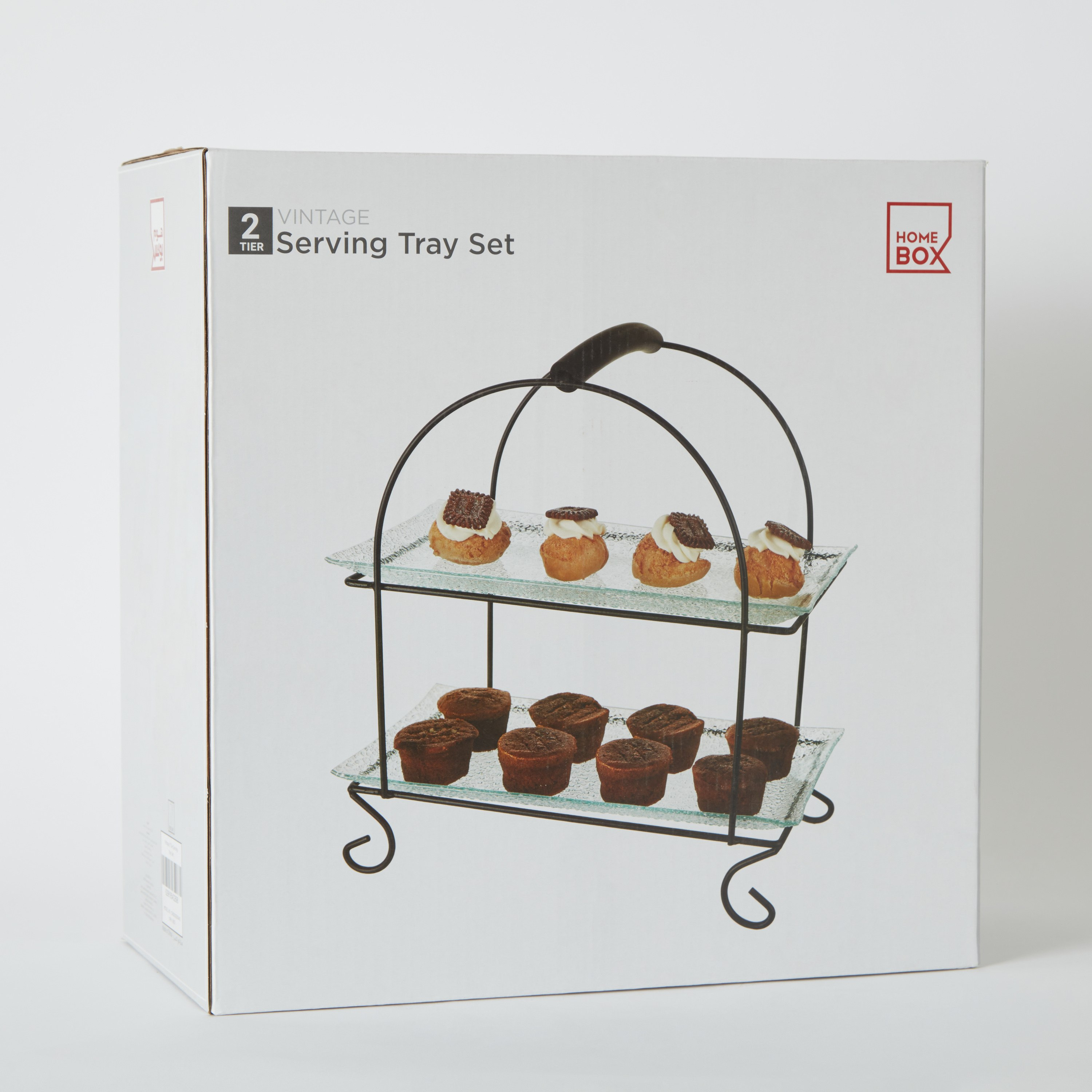Vintage 3-Piece Glass Serving Tray Set-hbxdecorandfurnishings-tabletop-serveware-image-6