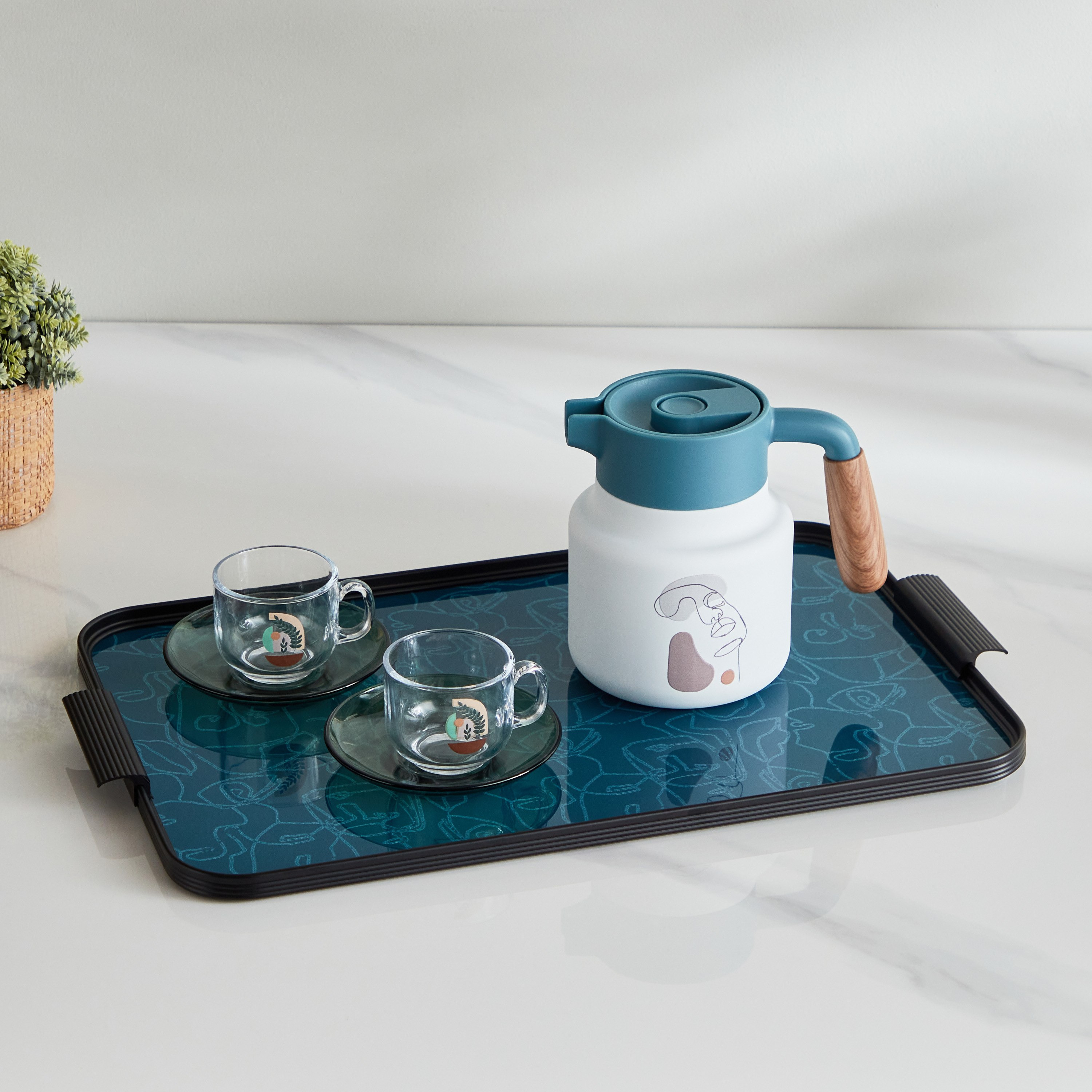 Vista Rectangular Glass Tray - 40 cm-hbxdecorandfurnishings-tabletop-serveware-image-1