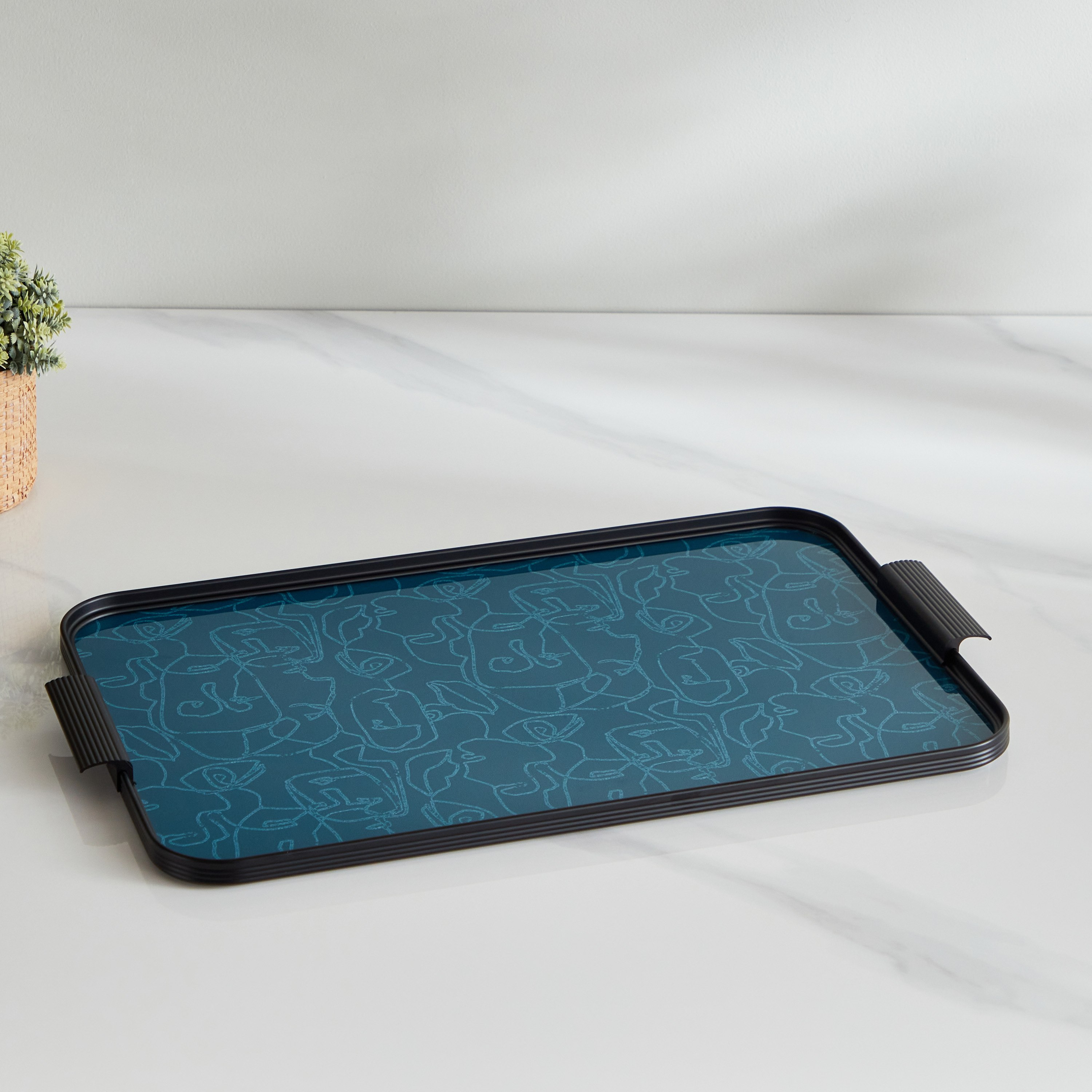 Vista Rectangular Glass Tray - 40 cm-hbxdecorandfurnishings-tabletop-serveware-image-2