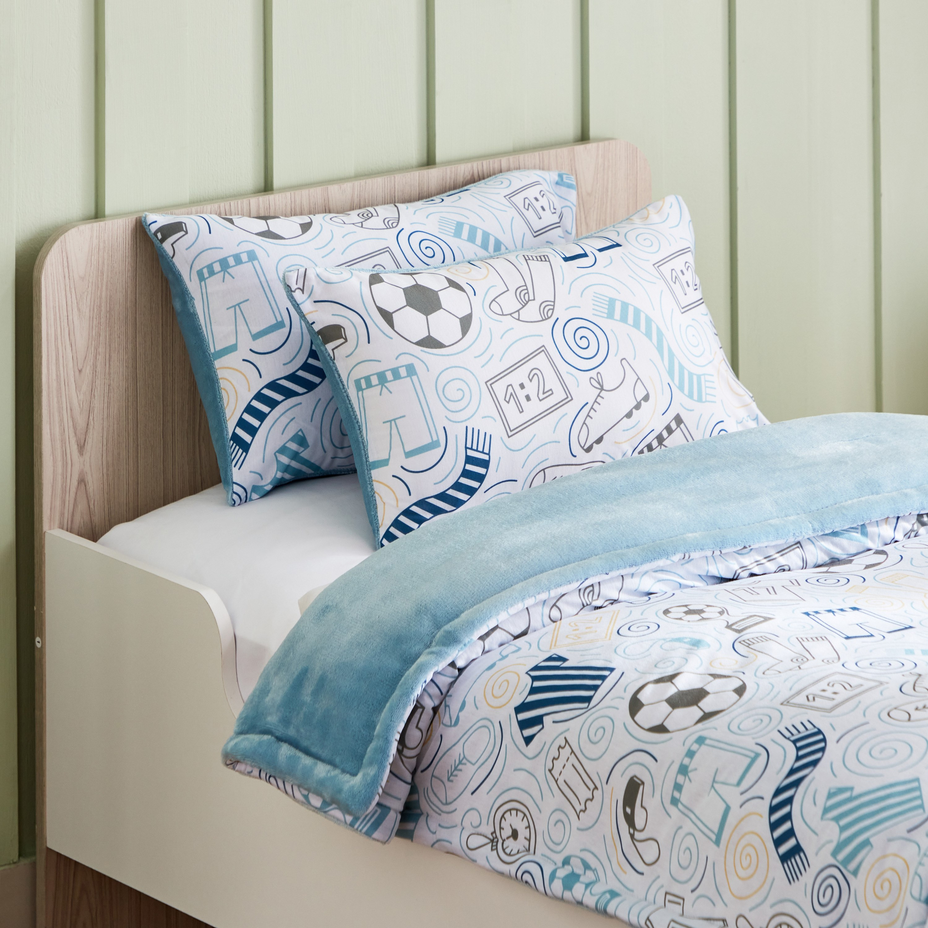 Arcade Playmania 3-Piece Toddler Printed Jersey Comforter Set with Flannel Back - 100x140 cm-hbxhomeware-hbxkidsandyouth-image-3