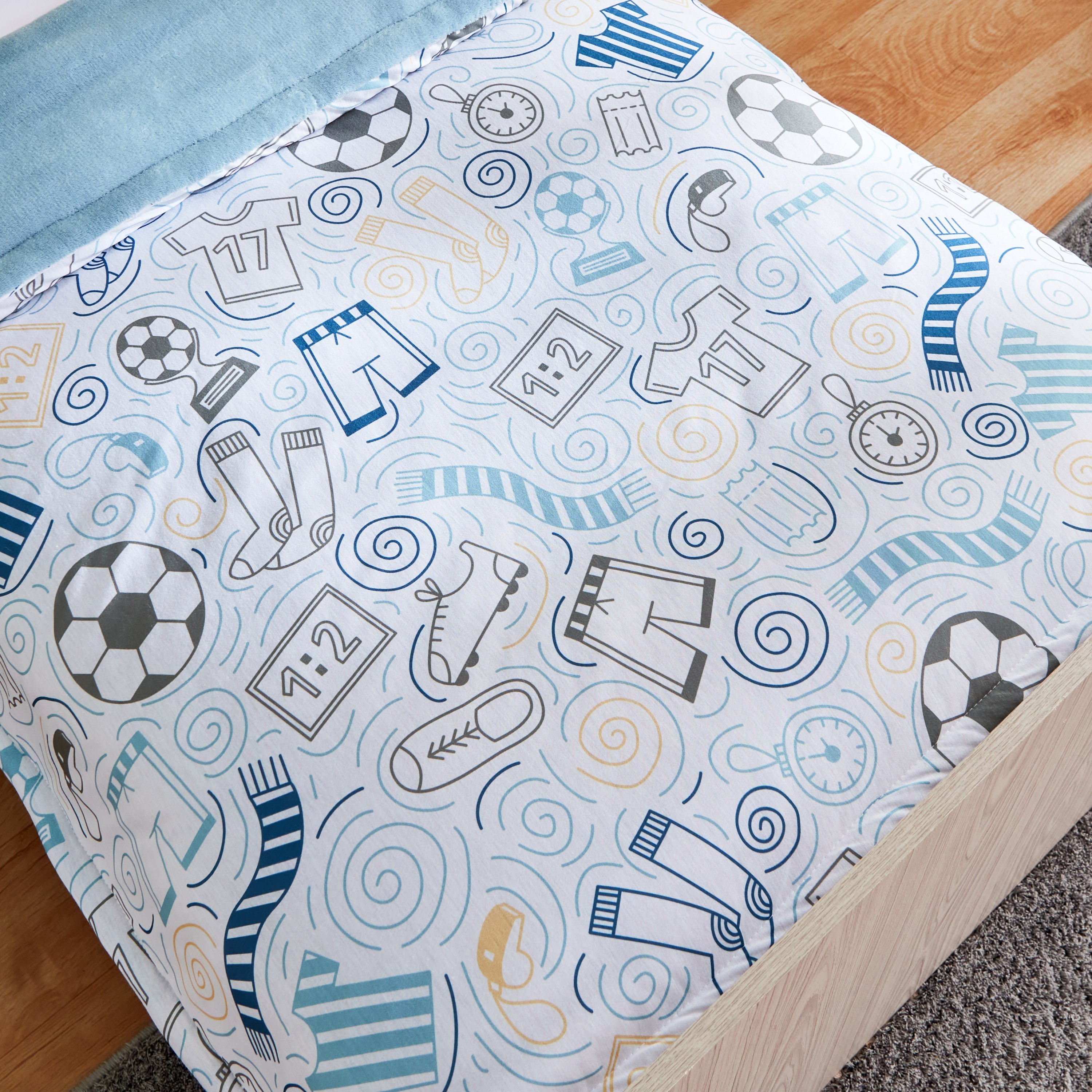 Arcade Playmania 3-Piece Toddler Printed Jersey Comforter Set with Flannel Back - 100x140 cm-hbxhomeware-hbxkidsandyouth-image-4