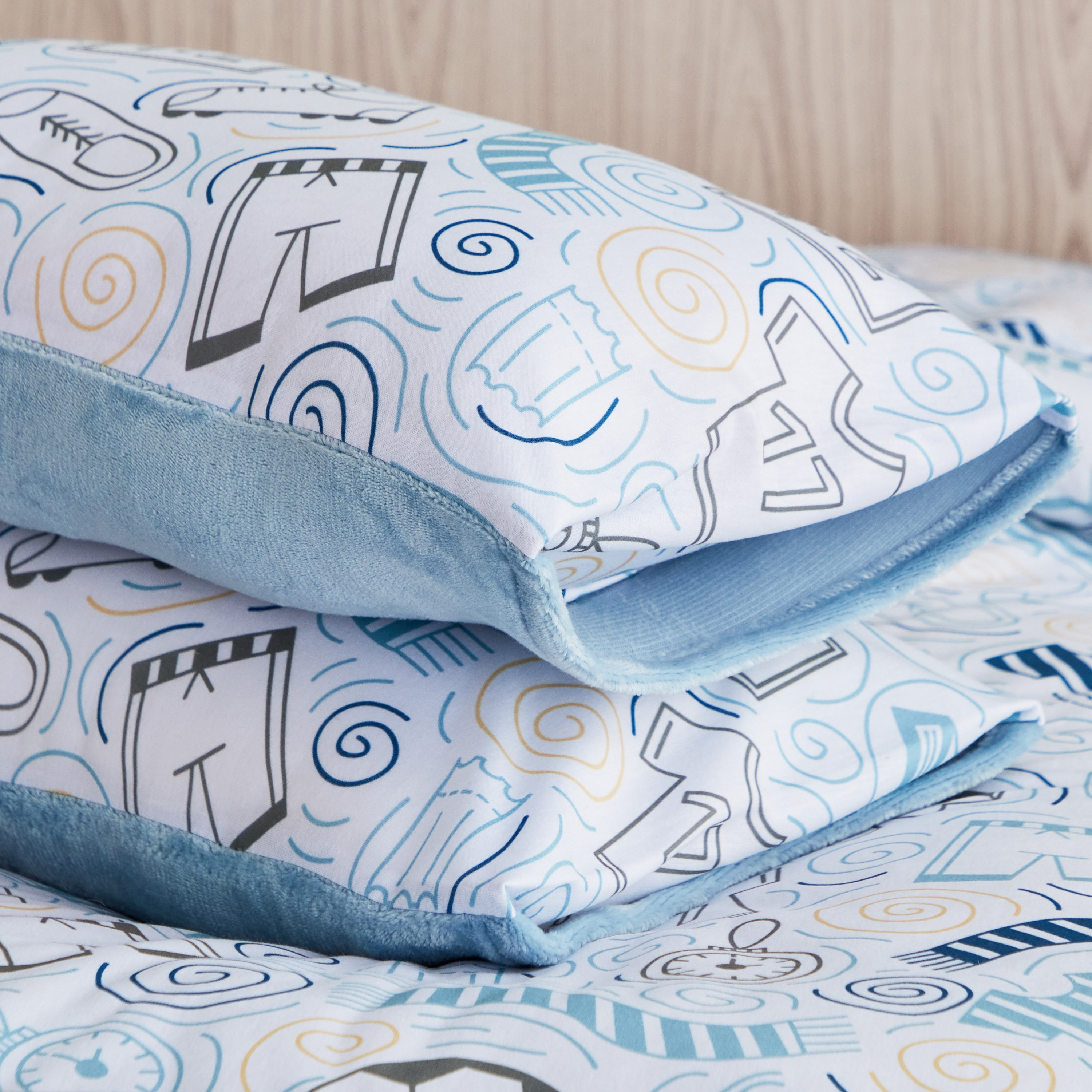 Arcade Playmania 3-Piece Toddler Printed Jersey Comforter Set with Flannel Back - 100x140 cm-hbxhomeware-hbxkidsandyouth-image-6