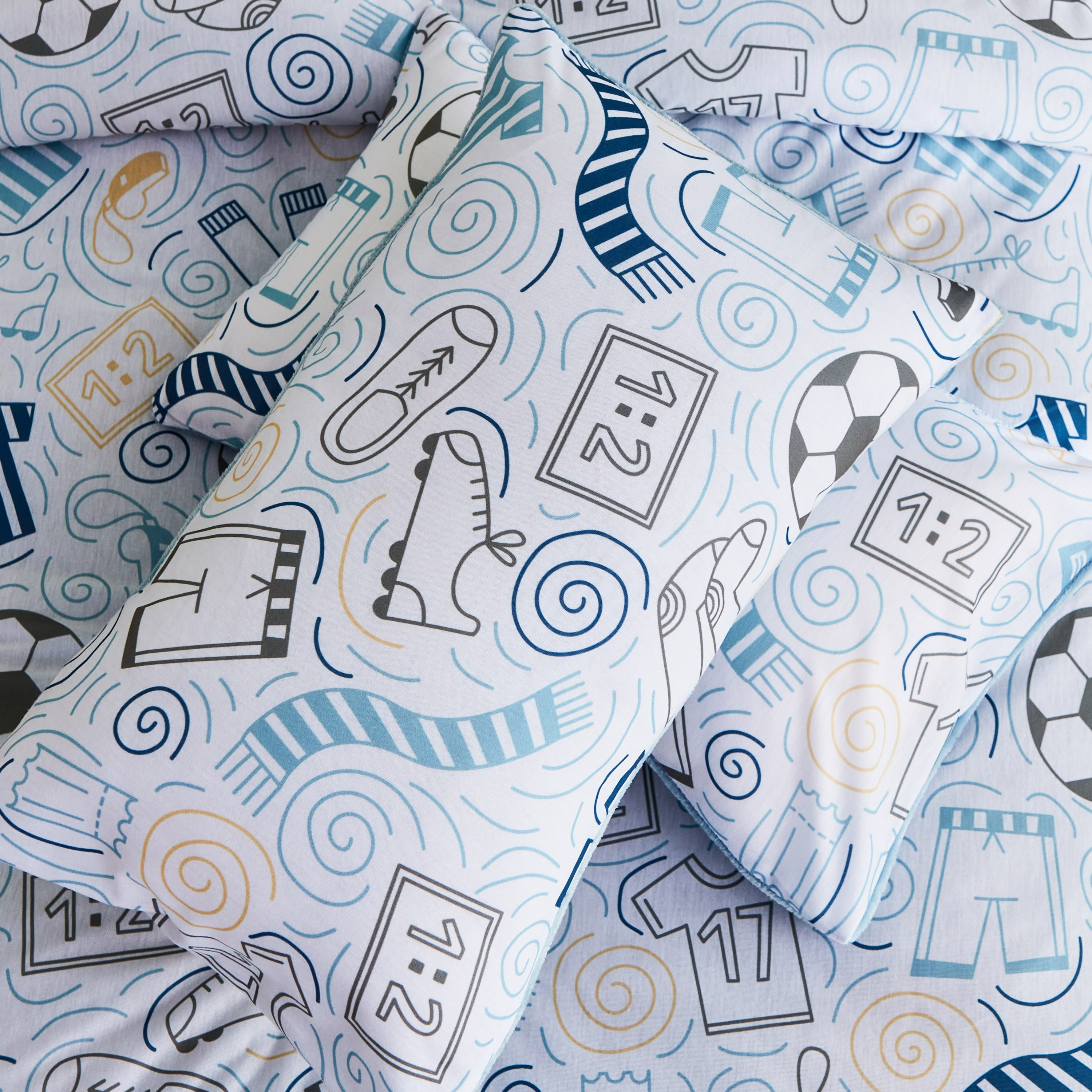 Arcade Playmania 3-Piece Toddler Printed Jersey Comforter Set with Flannel Back - 100x140 cm-hbxhomeware-hbxkidsandyouth-image-7