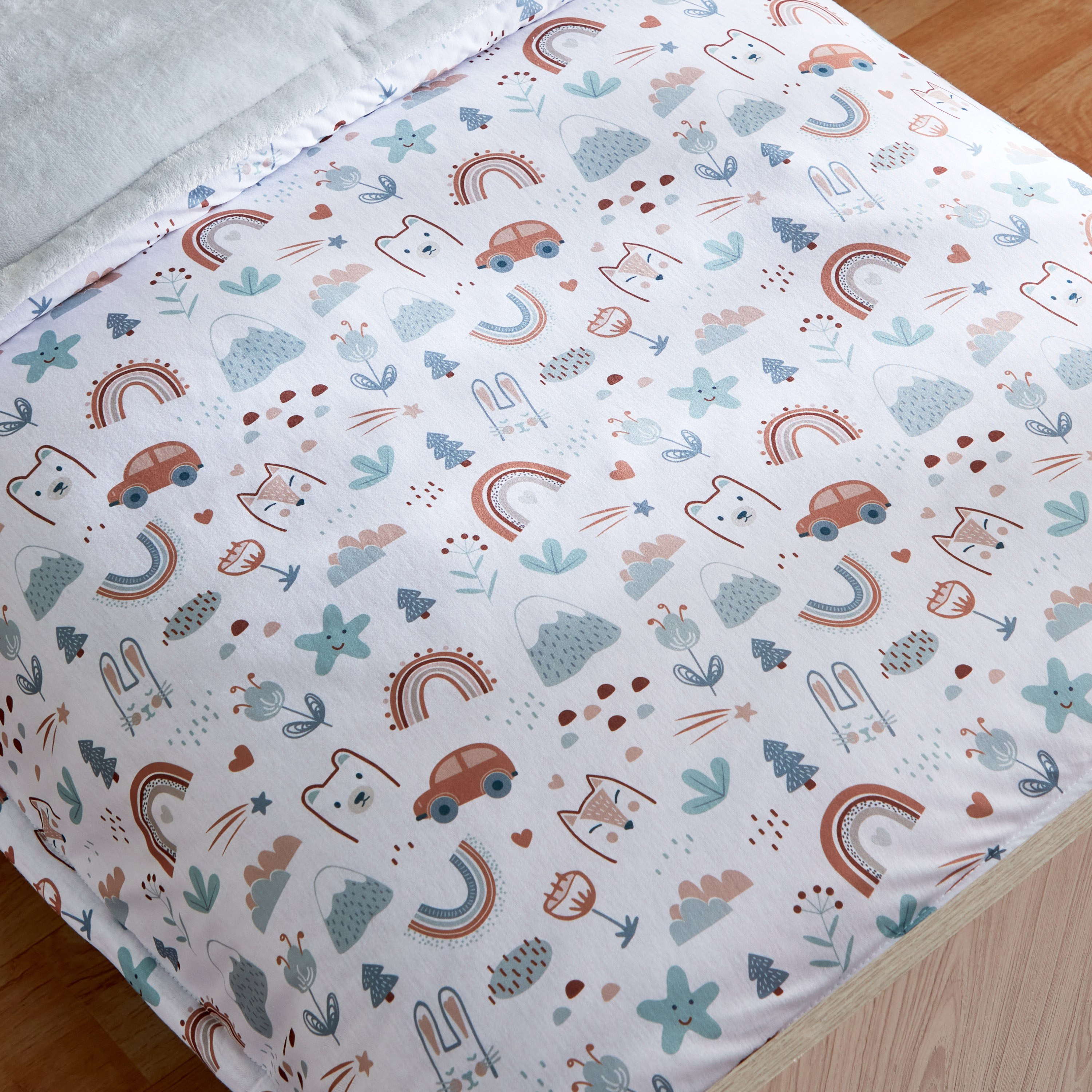 طقم لحاف جيرسيه بطبعات وظهر فلانيل للأطفال 3 قطع من بلايلاند أنيمال - 100x140 سم-hbxhomeware-hbxkidsandyouth-image-5