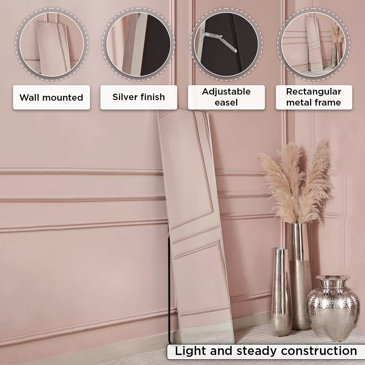 مرآة أرضية معدنية من أوروس - 40x150x3 سم-hbxhomeware-hbxdecorandfurnishings-image-4