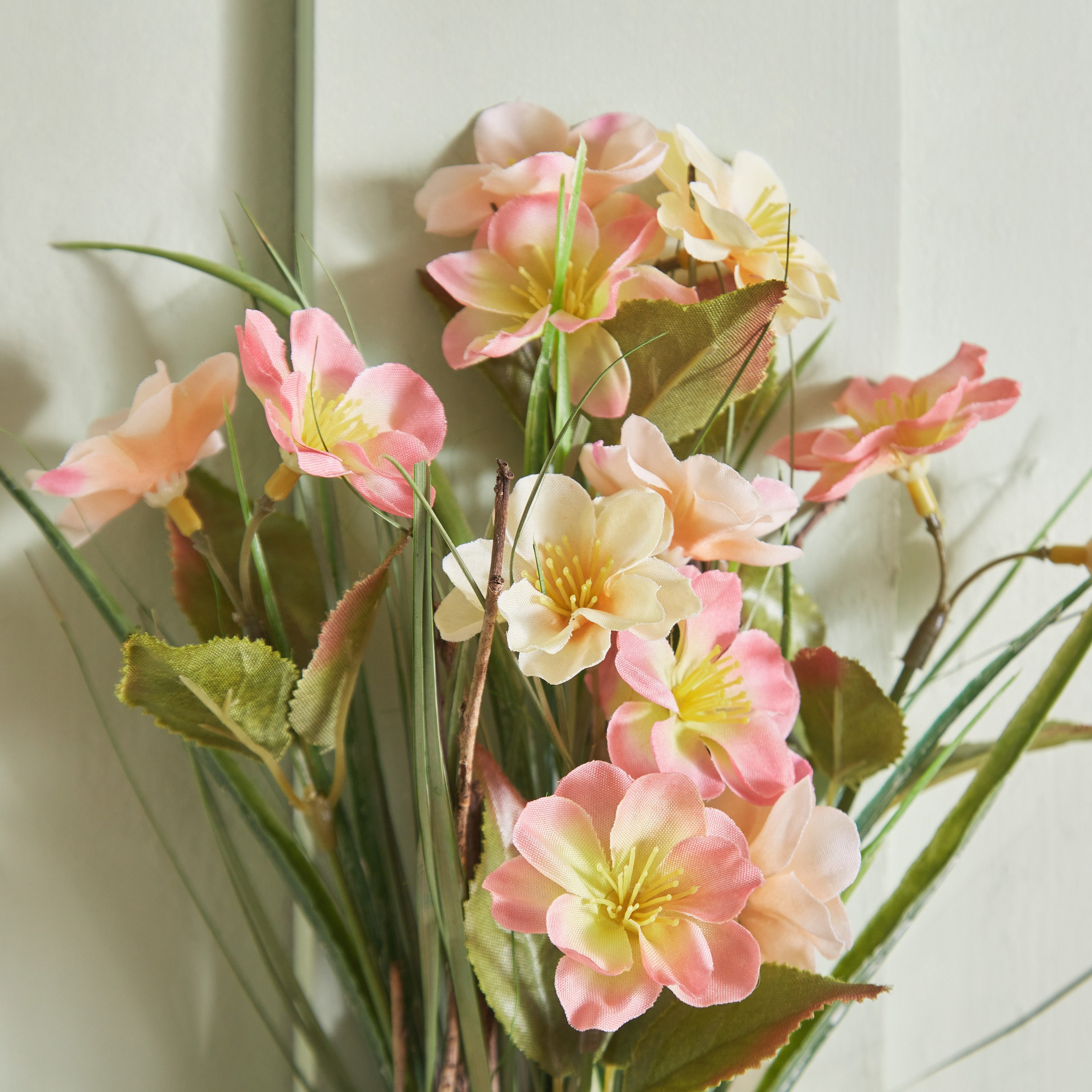 Fiona Blossom Half Round Hanging Plant with Woven Base - 16x12x30 cm-hbxdecorandfurnishings-homeaccessories-artificialflowersandplants-image-4