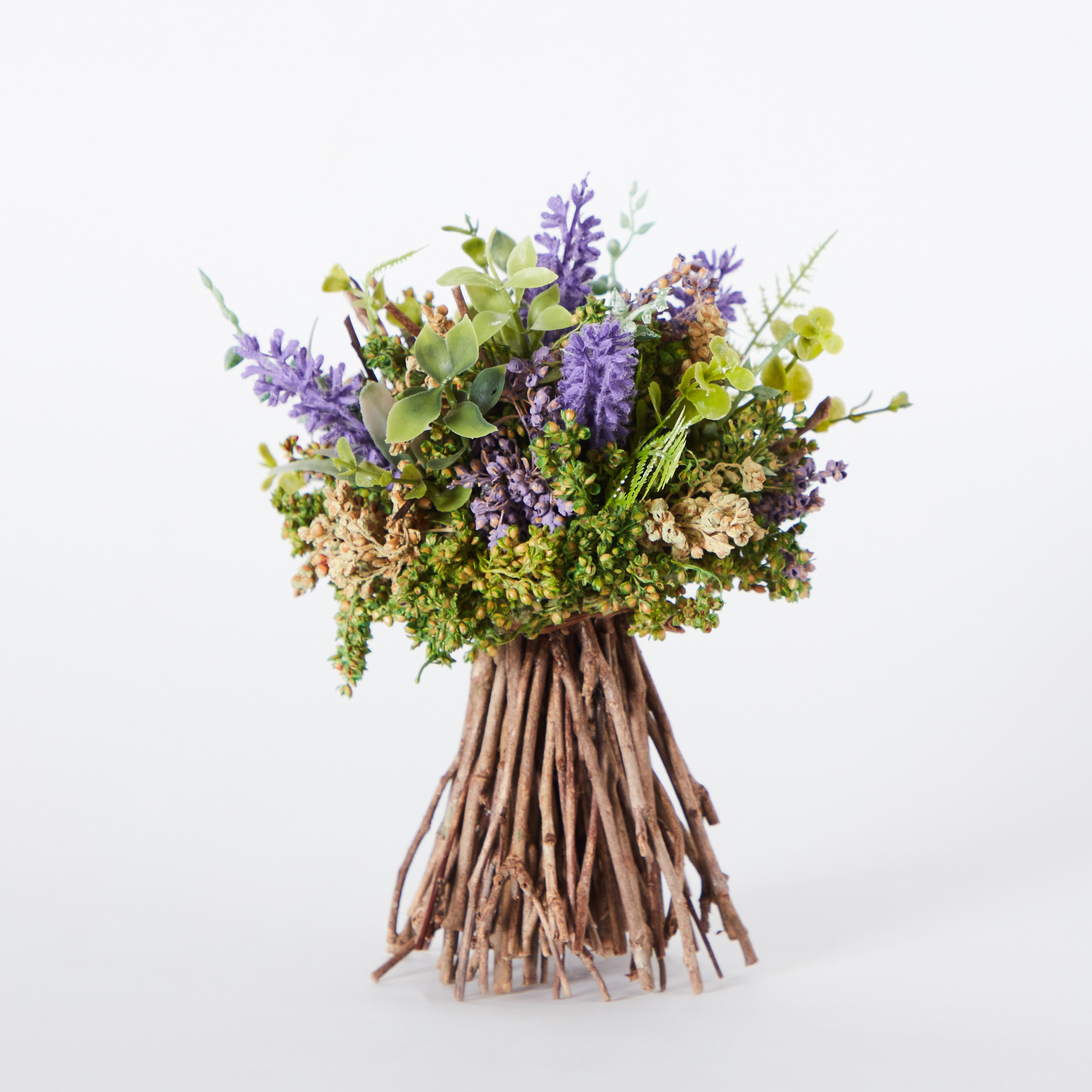 ديكور طاولة بوكيه غصين لافندر من فيونا - 15x15x18 سم-hbxdecorandfurnishings-homeaccessories-artificialflowersandplants-image-5