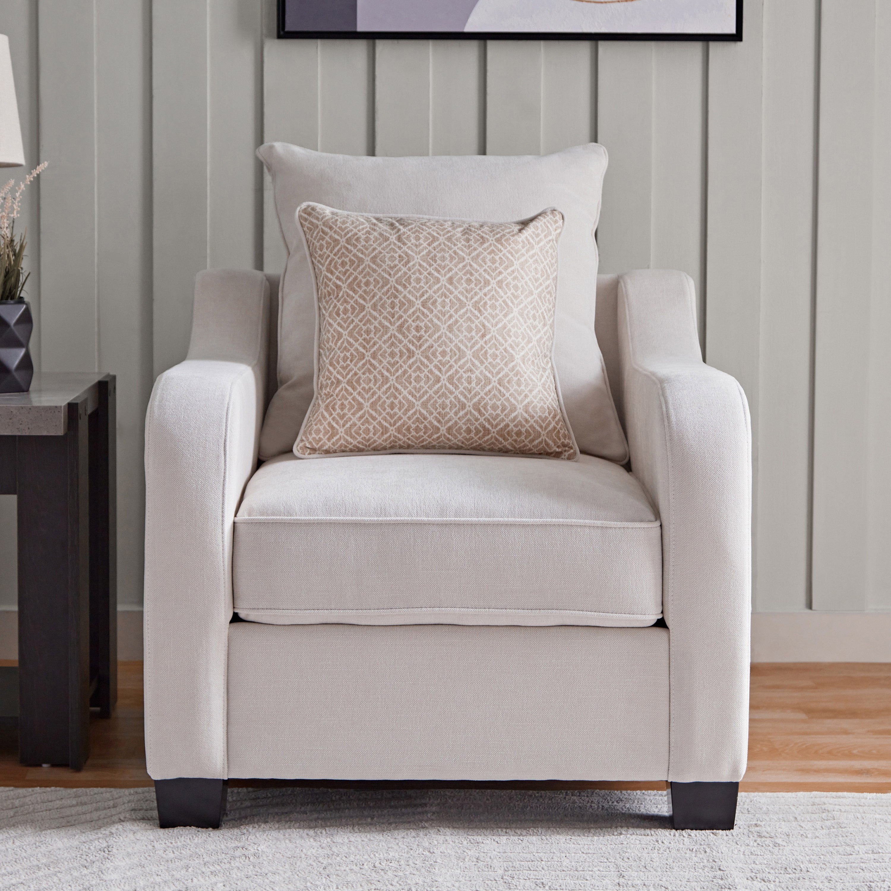 Nelson Fabric Armchair Sofa with 2 Cushions-hbxlivingroom-sofasandarmchairs-sofas-image-2