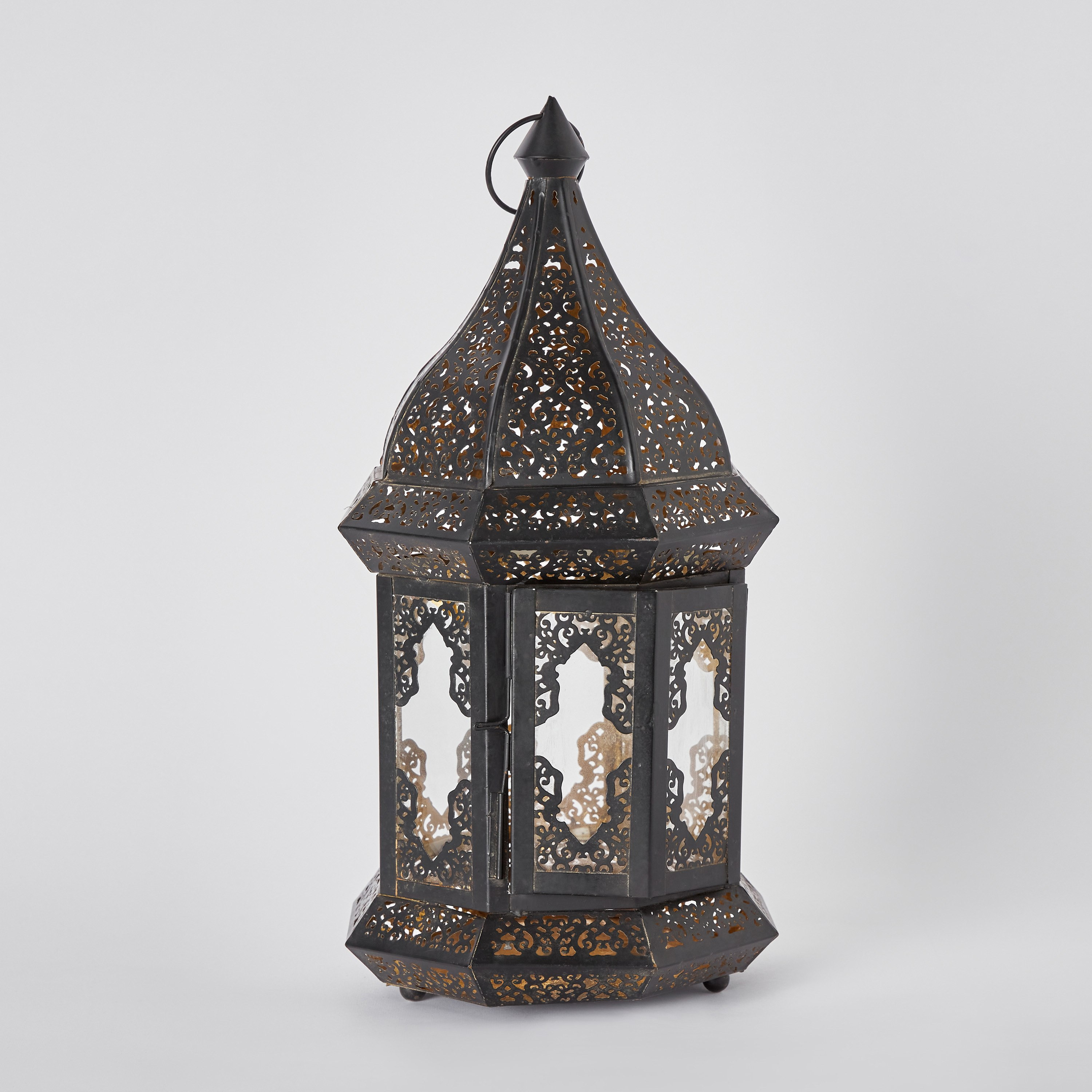 Splendid Metal Lantern - 20x20x42 cm-hbxdecorandfurnishings-homeaccessories-lanterns-image-5