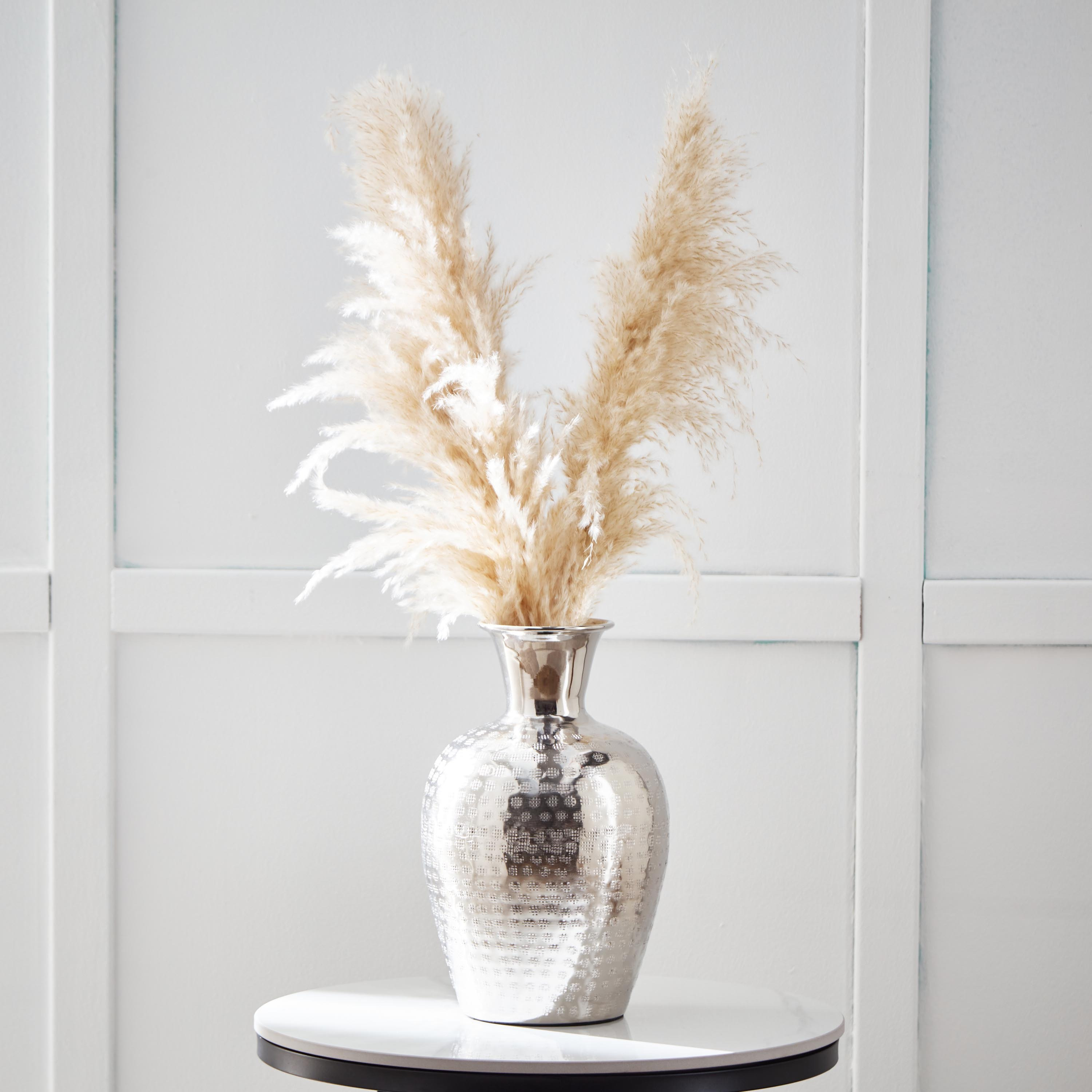 مزهرية معدن مطروقة من سبلينديد - 21x21x35 سم-hbxbedroom-decorandaccessories-vases-image-1