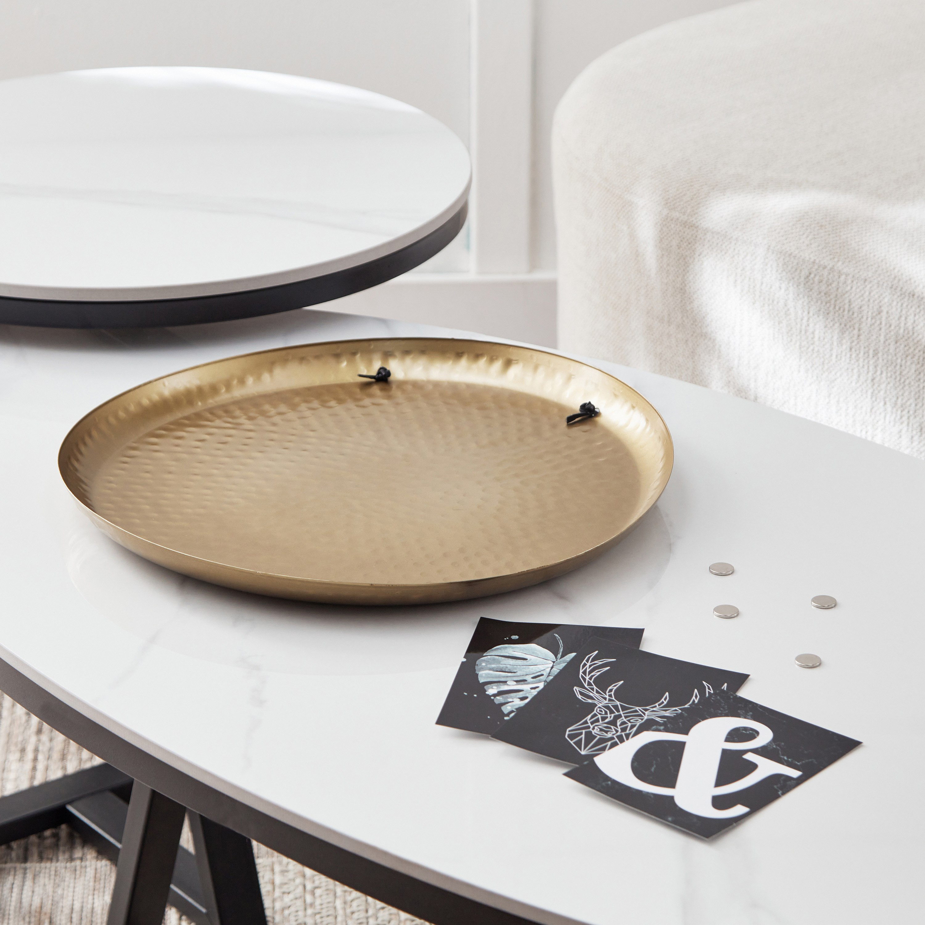 Splendid Metal Decorative Plate - 38x38x3.5 cm-hbxhomeware-homedecor-figurinesandornaments-image-4