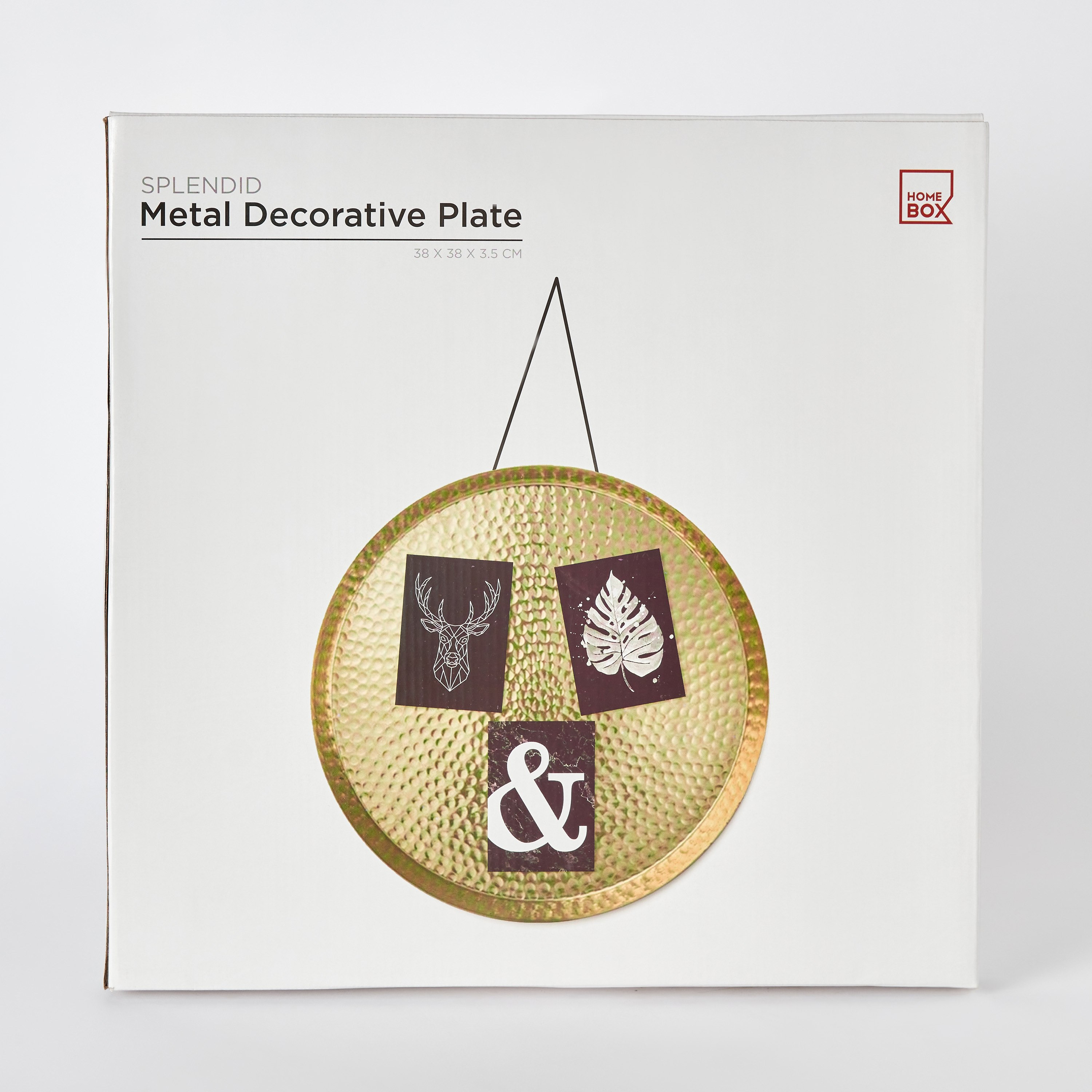Splendid Metal Decorative Plate - 38x38x3.5 cm-hbxhomeware-homedecor-figurinesandornaments-image-7
