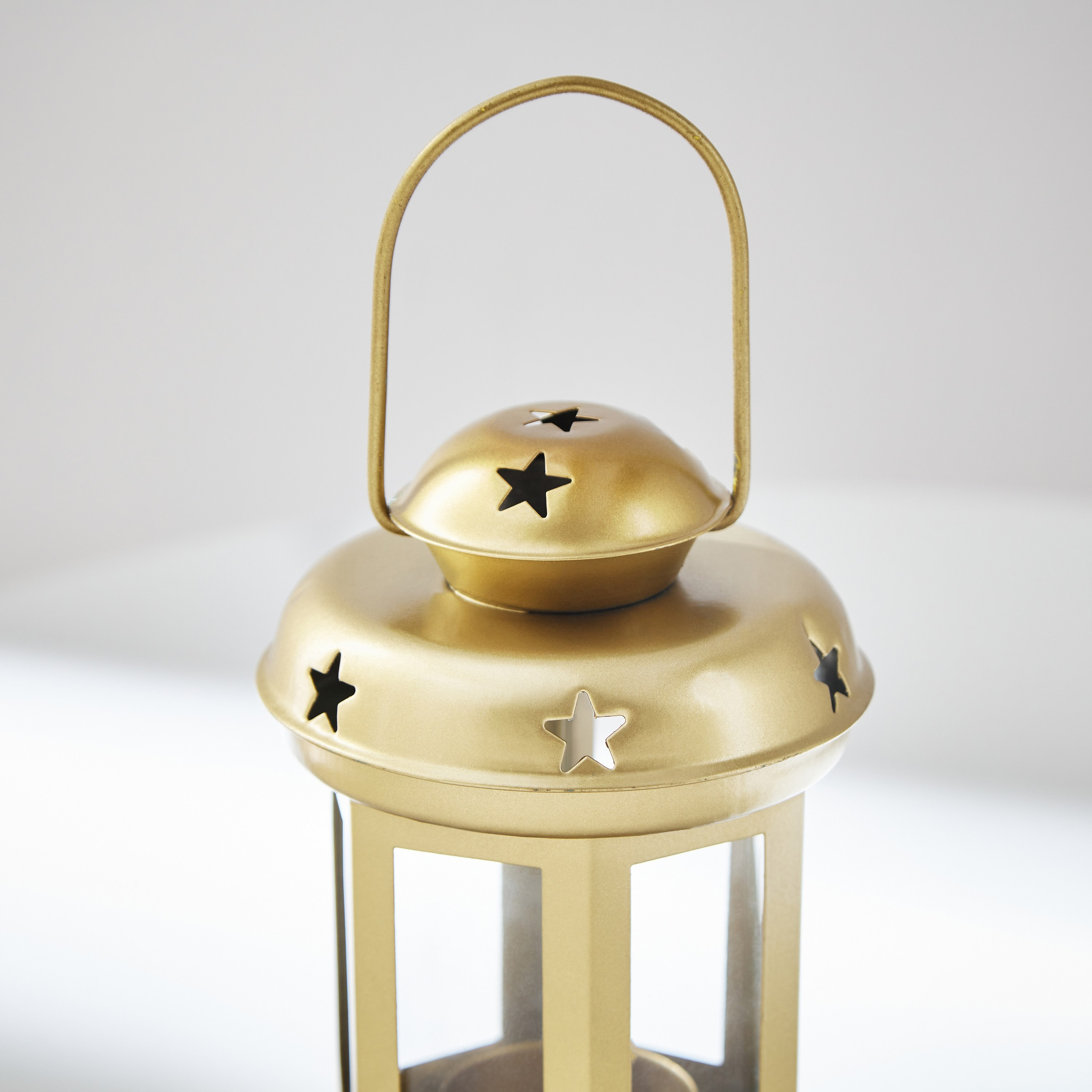 Splendid Metal Decorative Lantern - 10x10x14 cm-hbxdecorandfurnishings-homeaccessories-lanterns-image-3