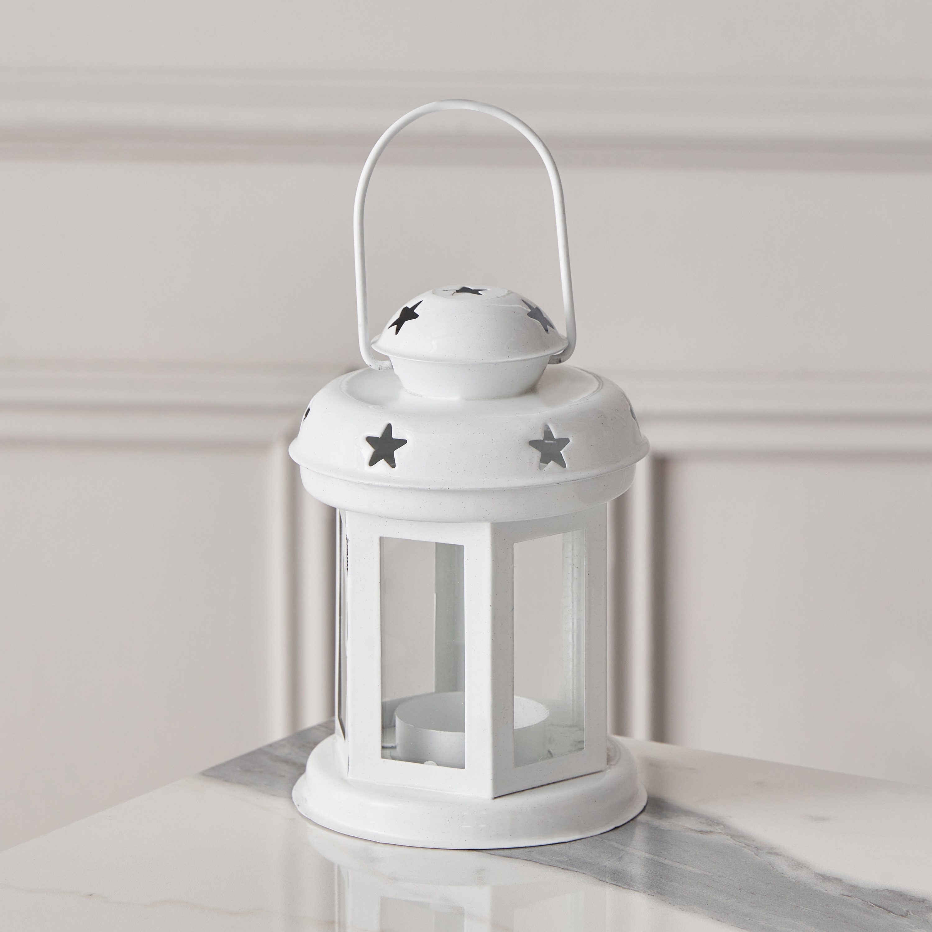 Splendid Metal Decorative Lantern - 10x10x14 cm-hbxdecorandfurnishings-homeaccessories-lanterns-image-2
