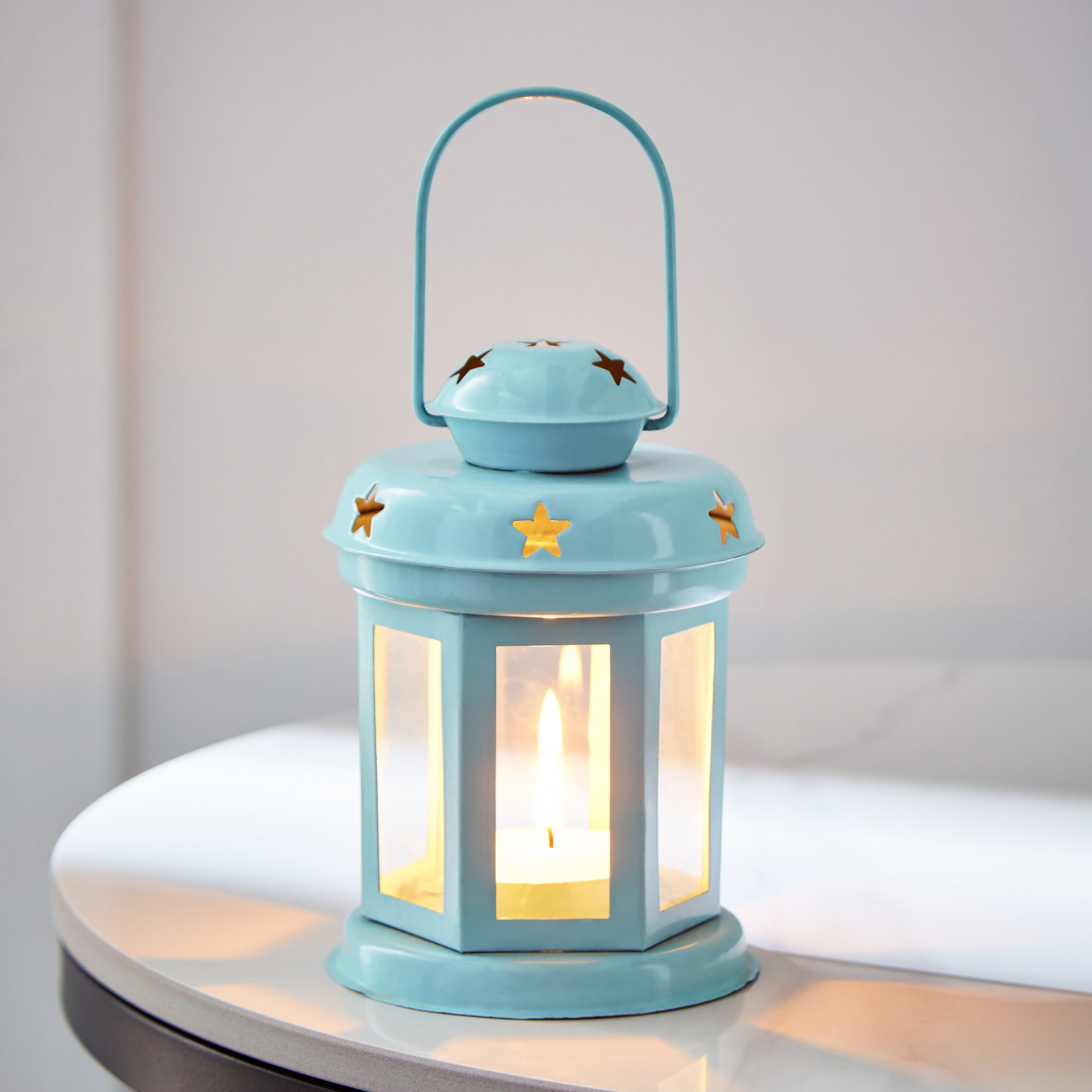 فانوس ديكور معدن - سبلينديد- 10x10x14 سم-hbxdecorandfurnishings-homeaccessories-lanterns-image-2